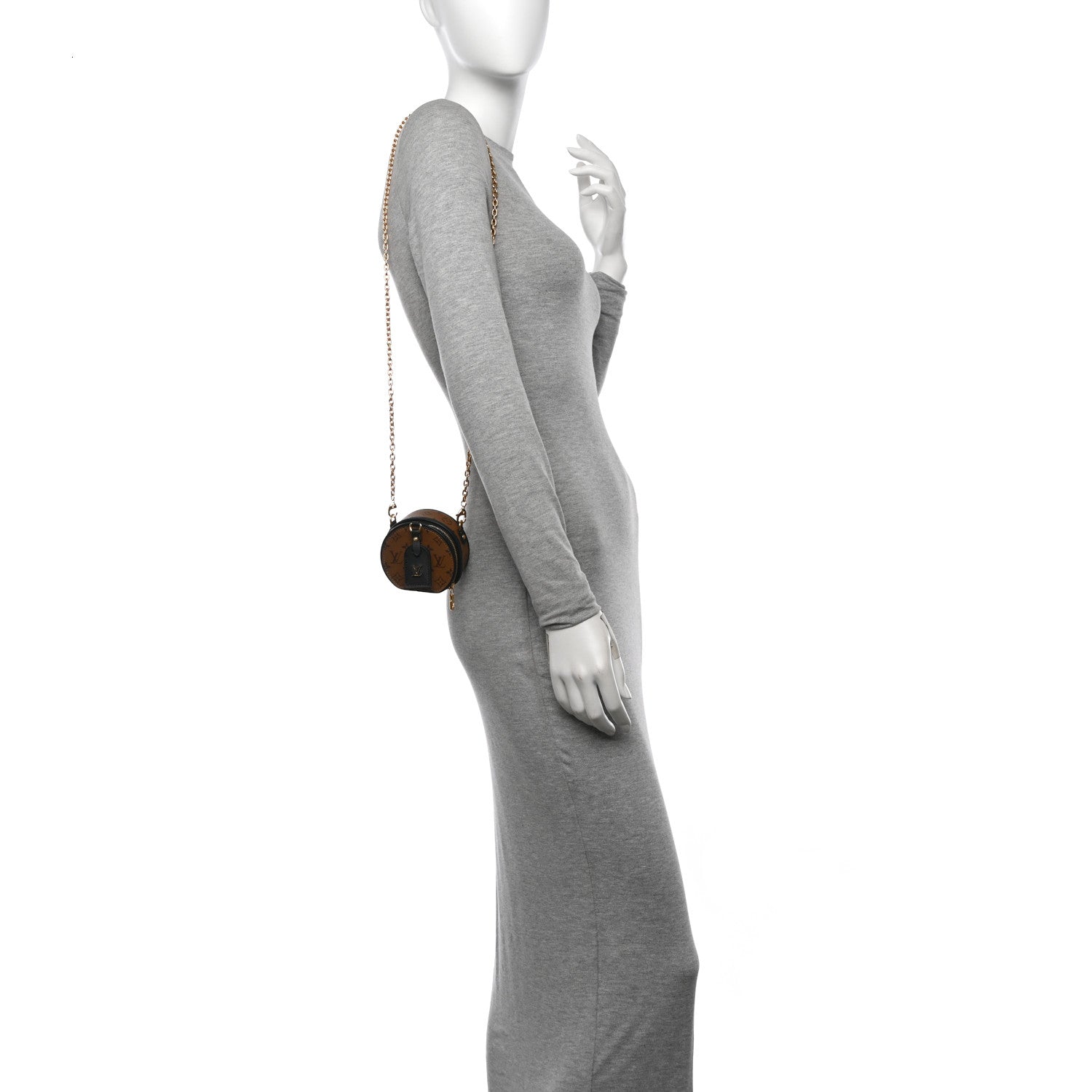 Reverse Monogram Boite Chapeau Necklace