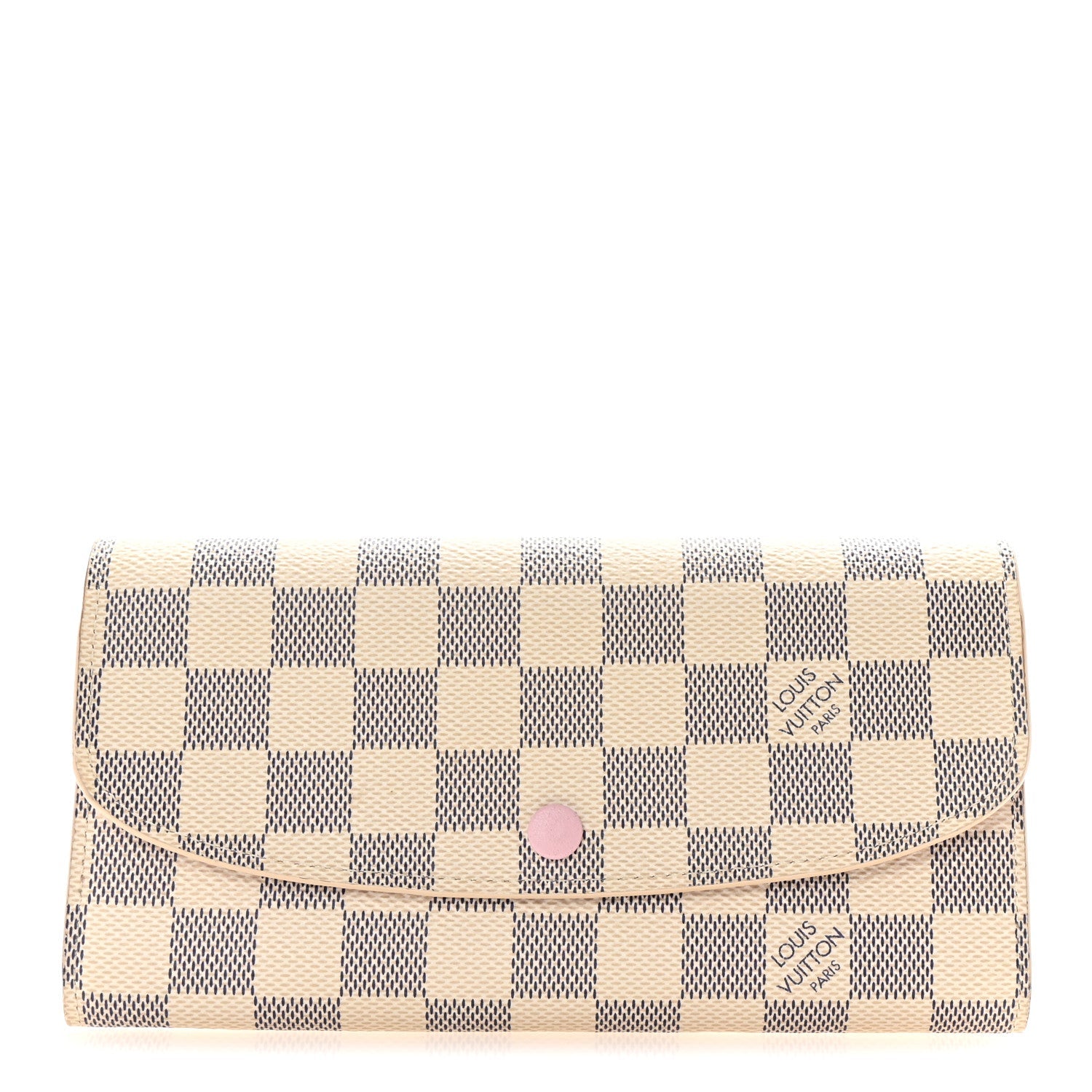 Damier Azur Emilie Wallet Rose Ballerine
