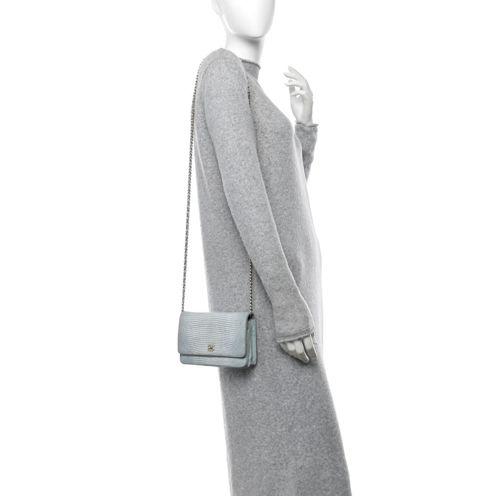 Lizard Wallet on Chain WOC Light Grey