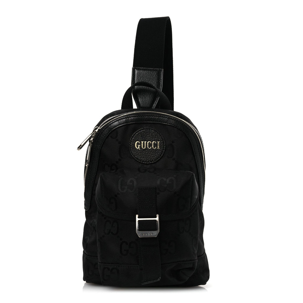 Econyl Nylon Monogram Off The Grid Sling Backpack Black