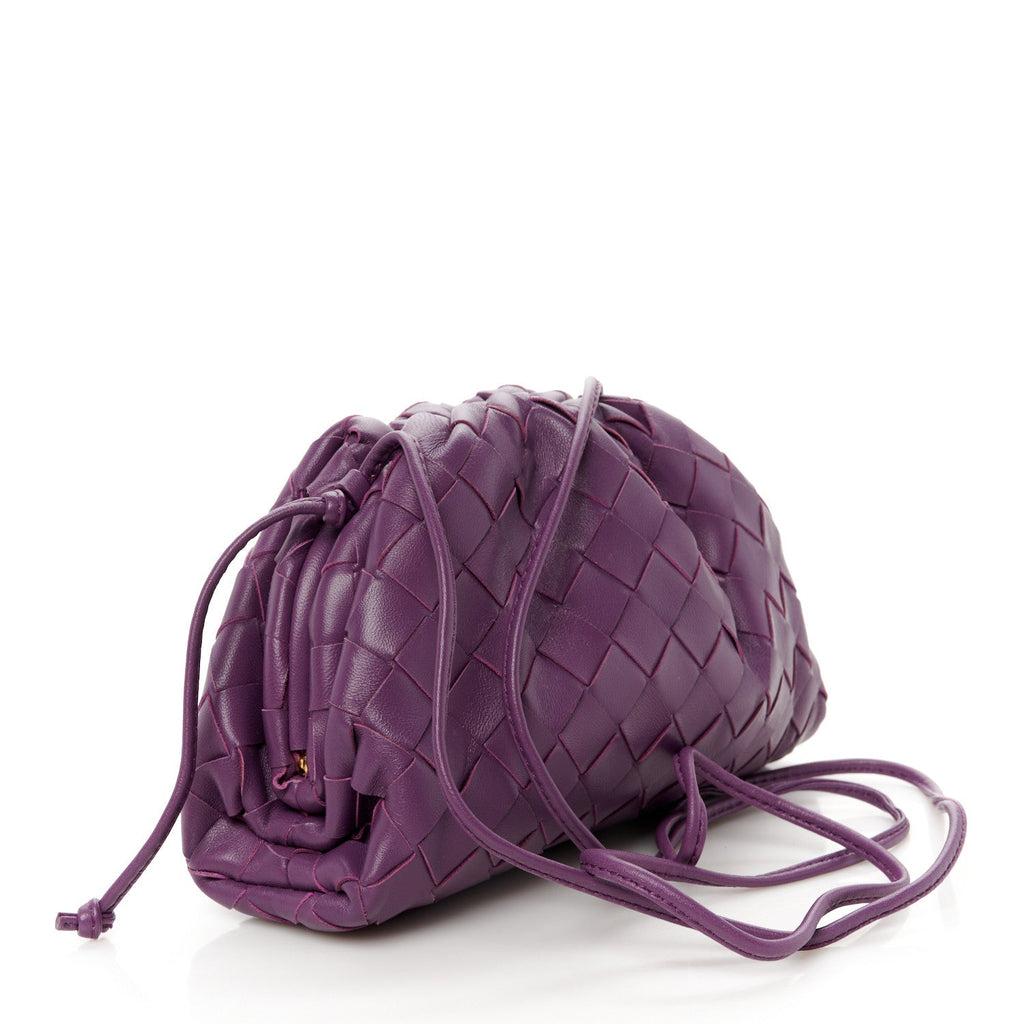 Nappa Intrecciato The Mini Pouch Eggplant