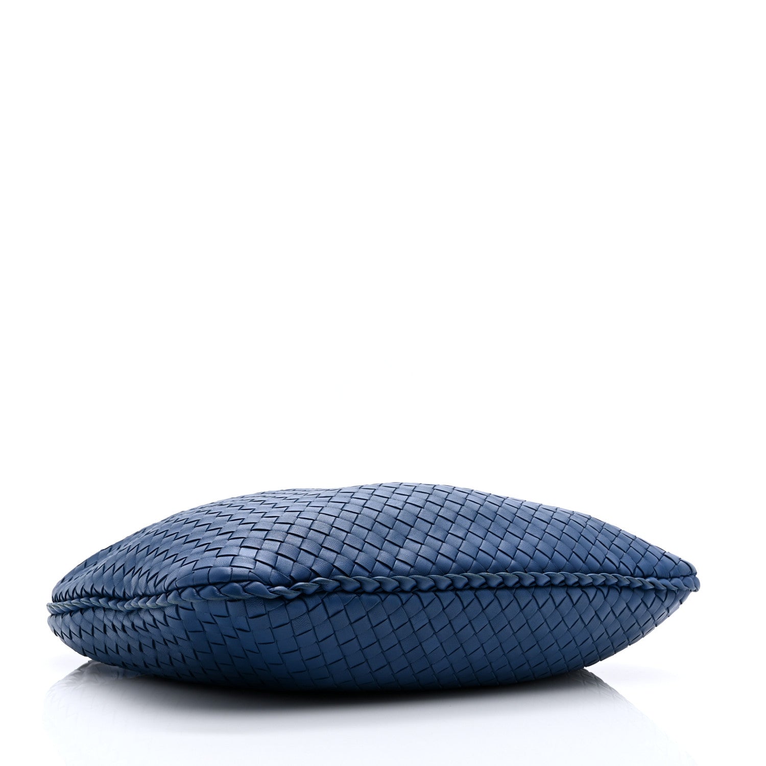 Nappa Intrecciato Medium Veneta Hobo Cobalt