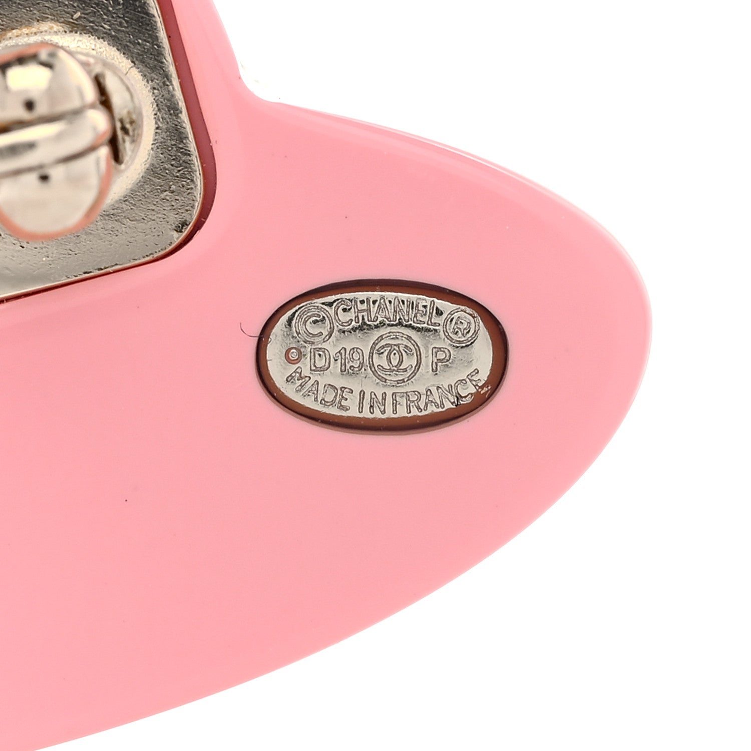 Resin Icon Manga Hat Brooch Pink White Gold