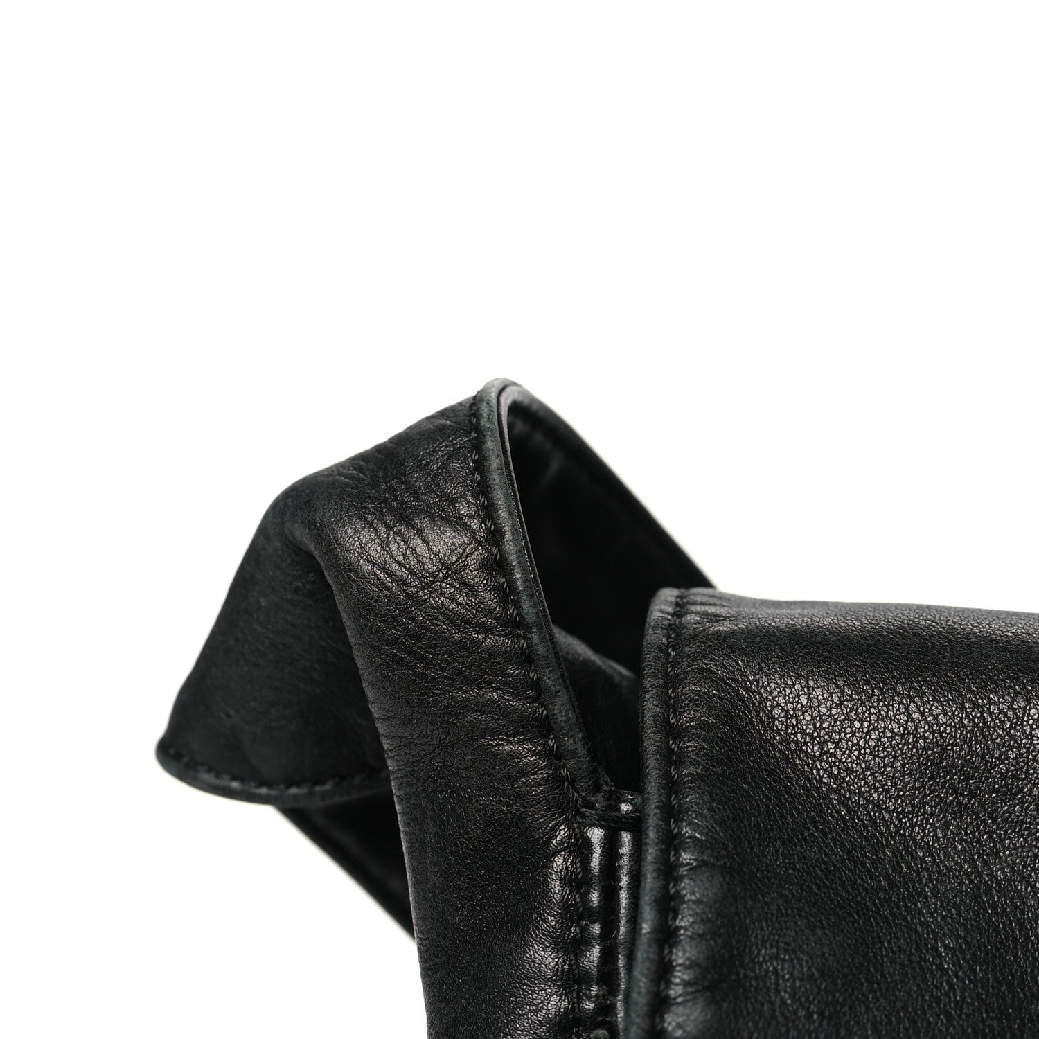 Lambskin CC Tassel Shoulder Flap Bag Black