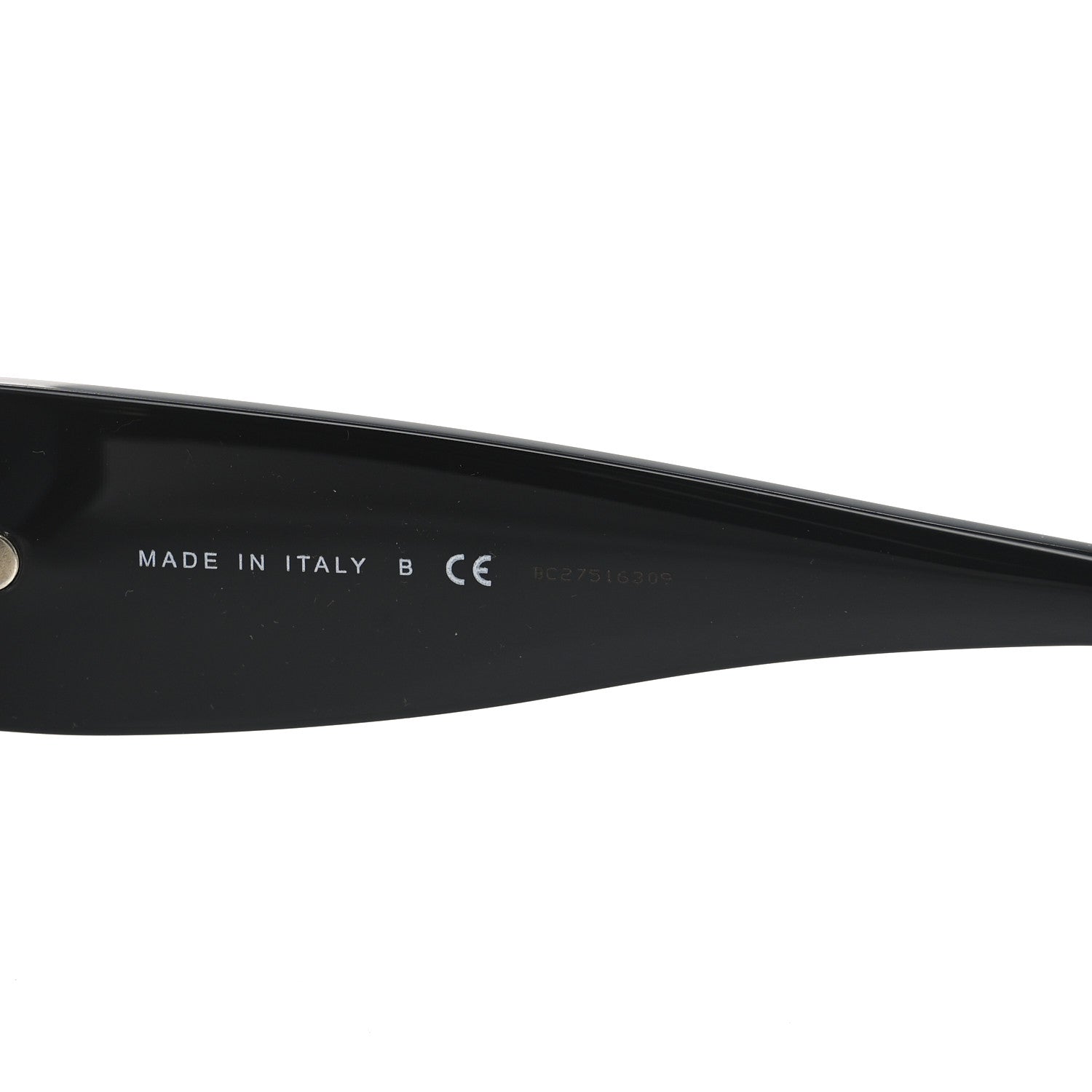 Acetate Rectangle Sunglasses 5435-A Black