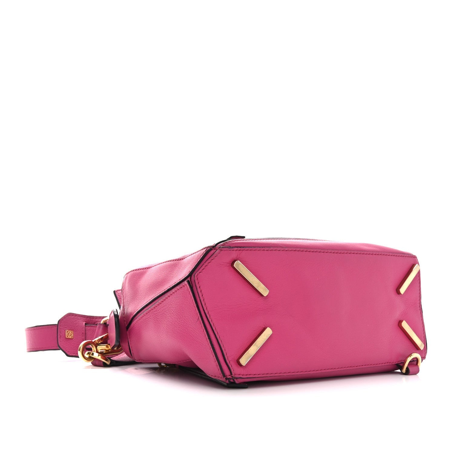Calfskin Small Puzzle Bag Fuchsia