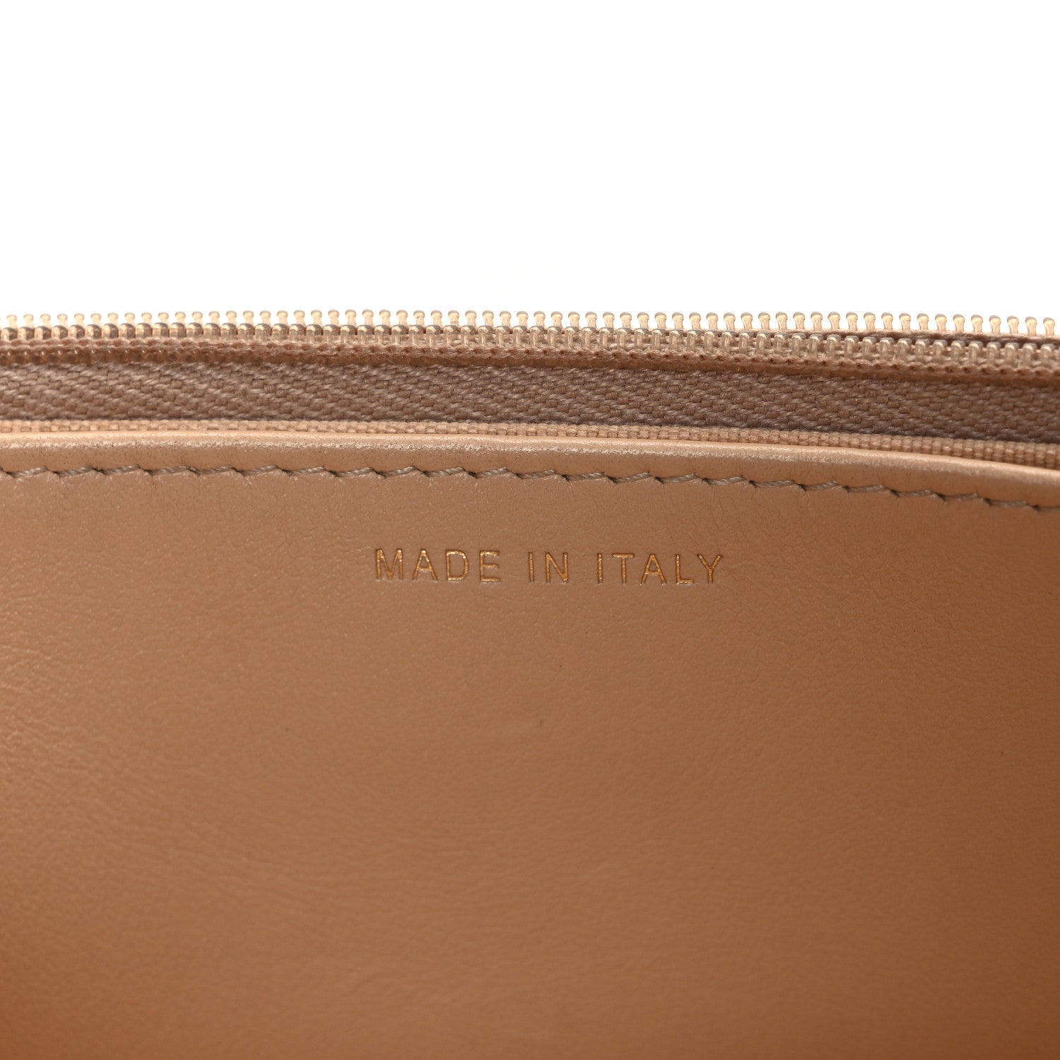 Caviar Quilted Wallet on Chain WOC Beige