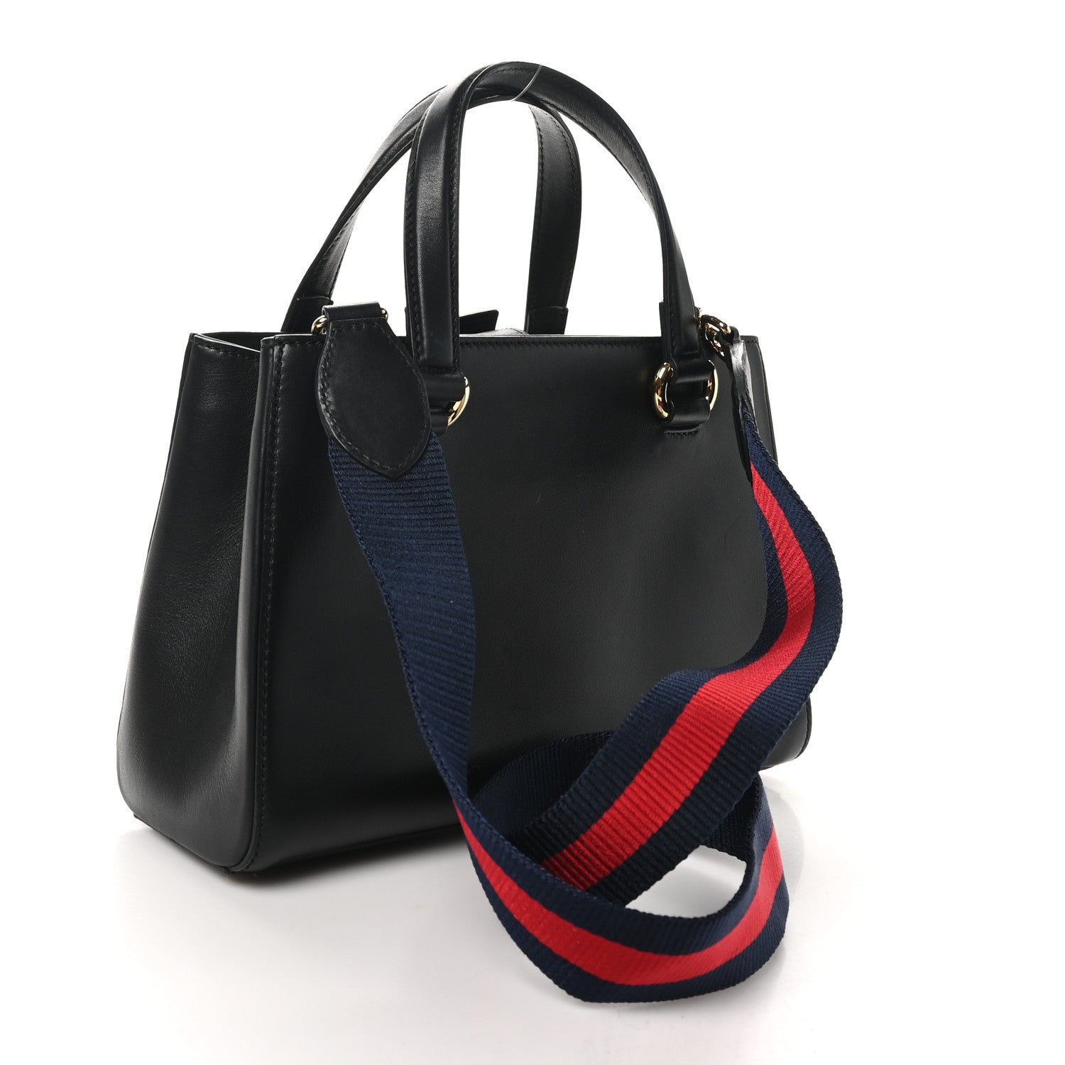 Calfskin Medium Sylvie Top Handle Tote Black