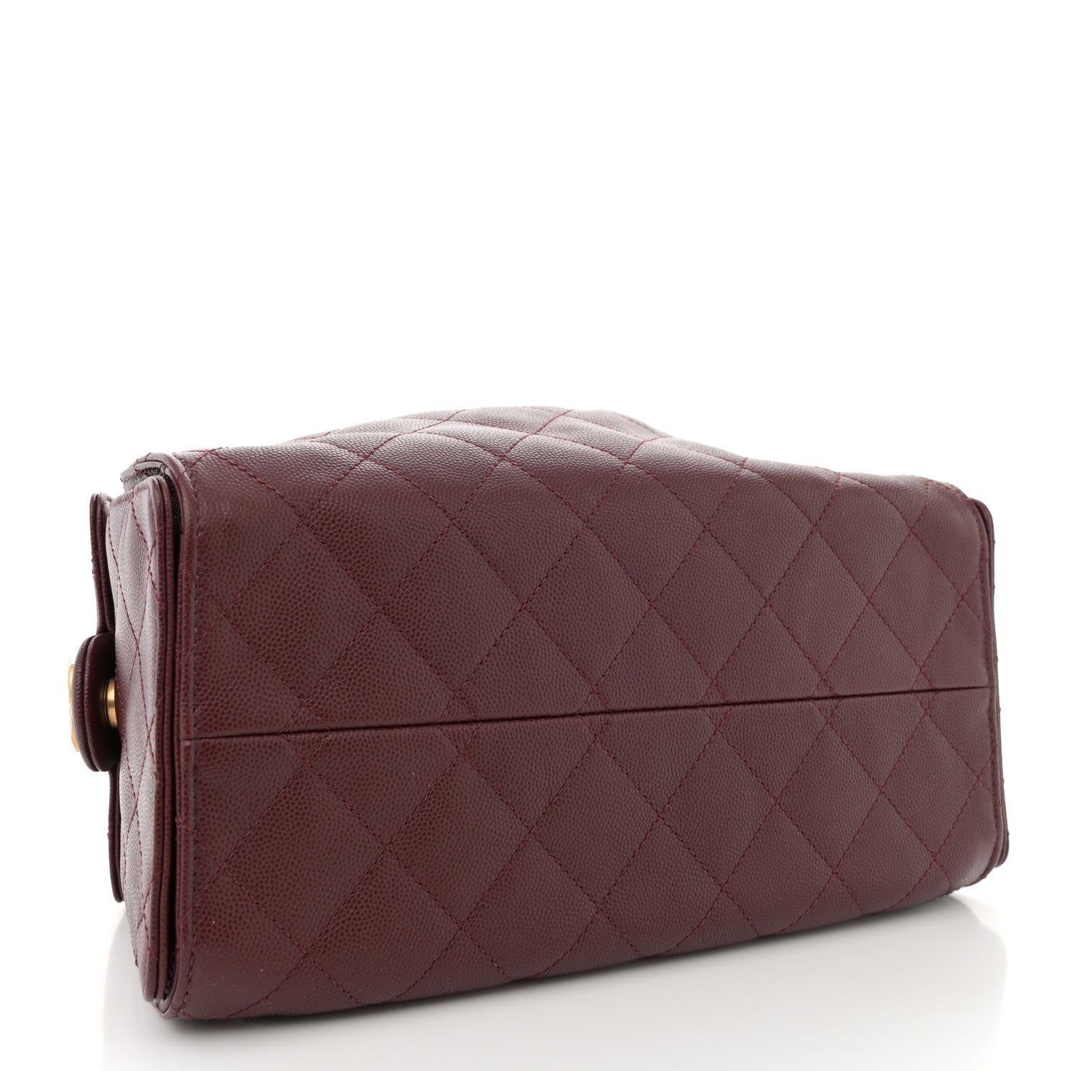 Caviar Quilted Small Chanel 25 Handbag Burgundy