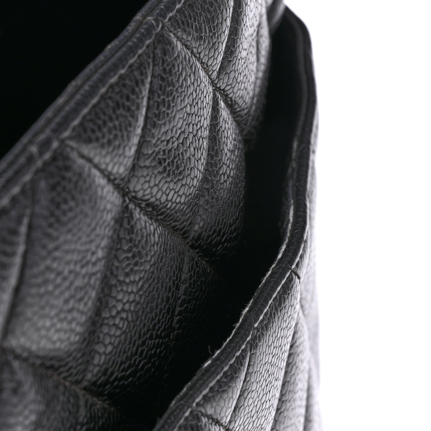 Caviar Quilted Medallion Tote Black