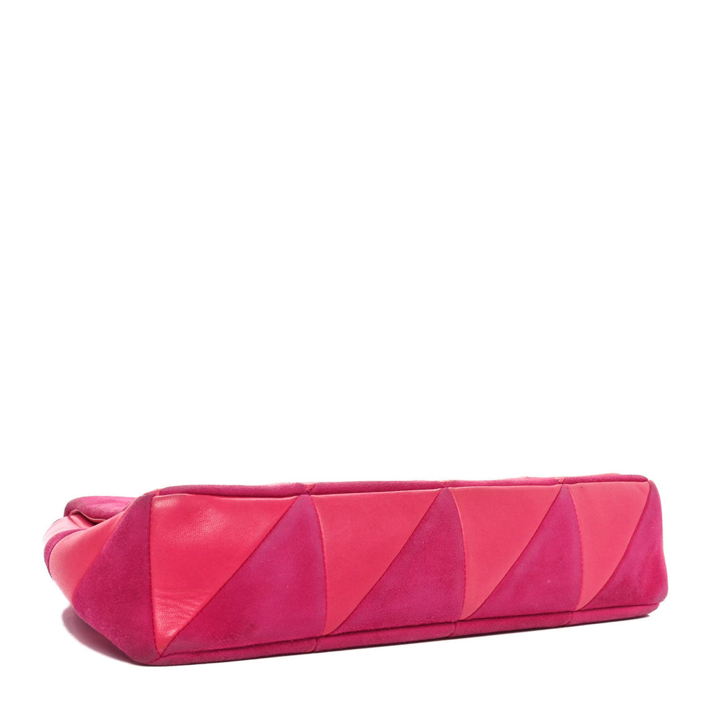 Lambskin Patchwork Monogram Medium Jamie Pink
