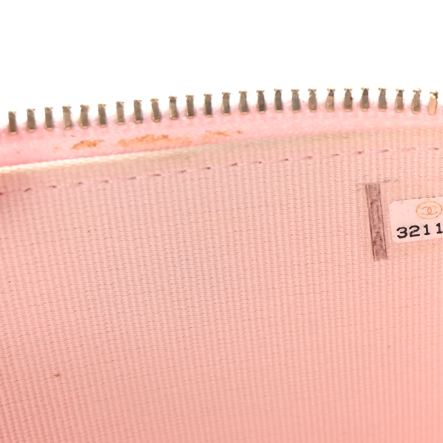 Lambskin Quilted Mini Vanity Case With Pearl Chain Light Pink