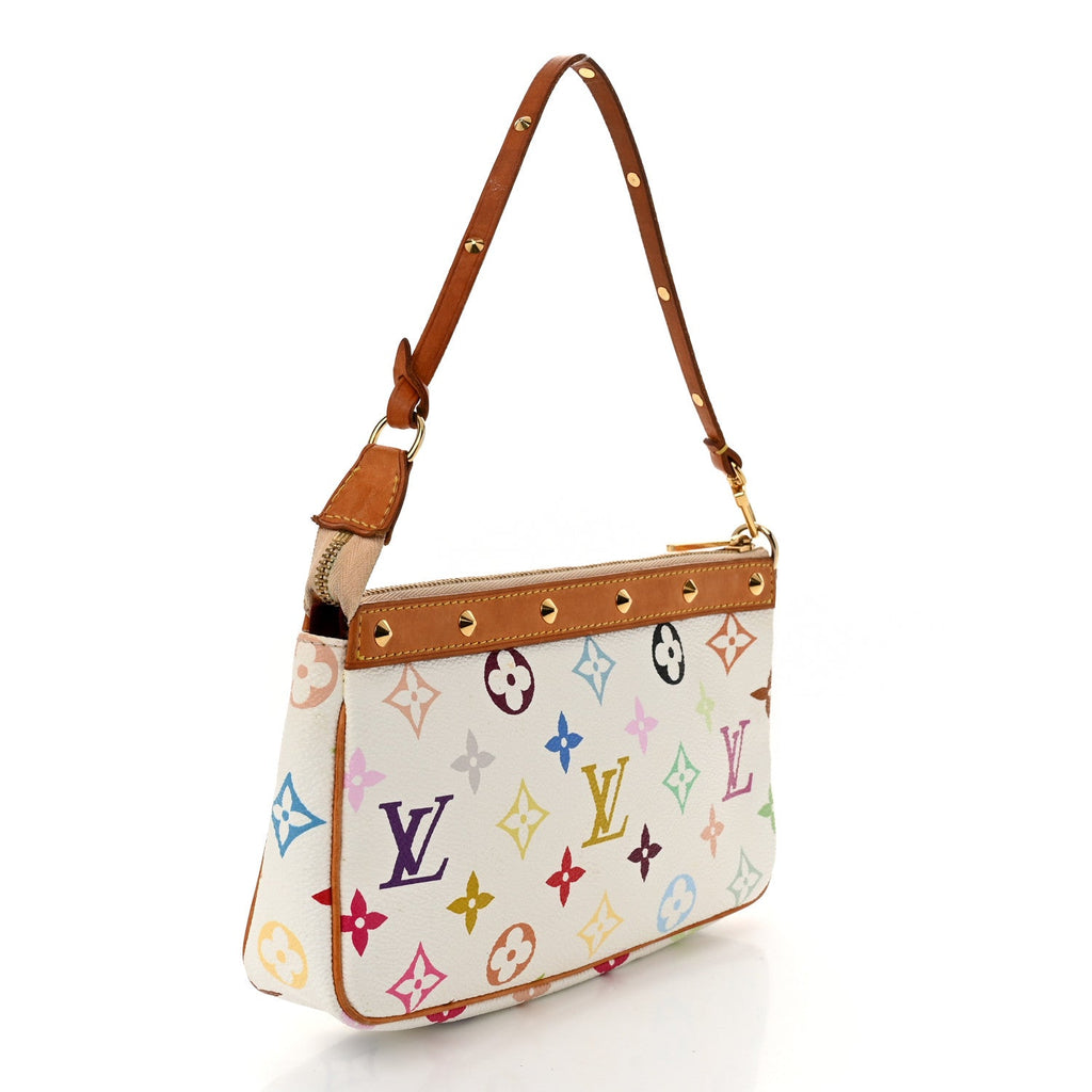 Monogram Multicolor Pochette Accessories White
