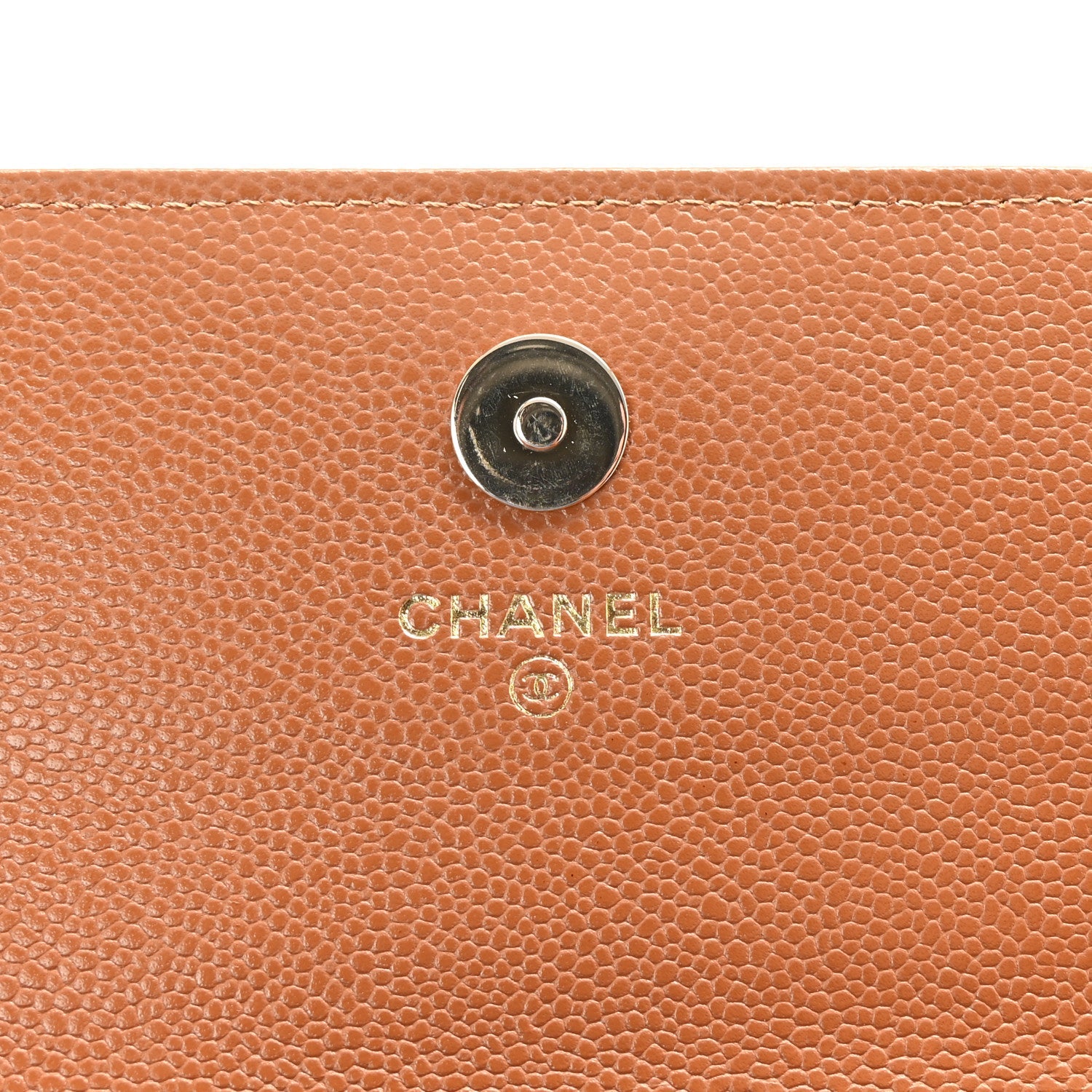 Caviar Quilted Business Affinity Clutch With Chain Flap Dark Beige