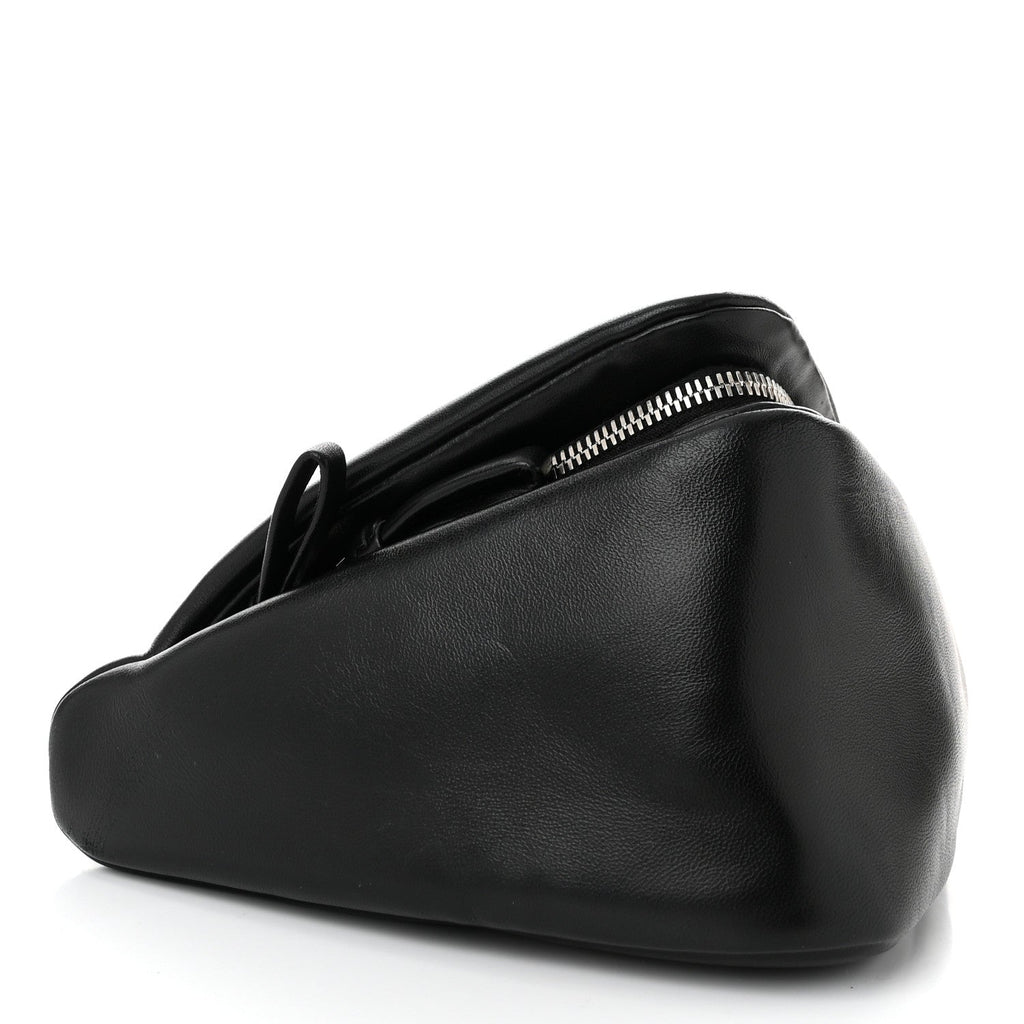Nappa Padded Signaux Triangle Crossbody Black
