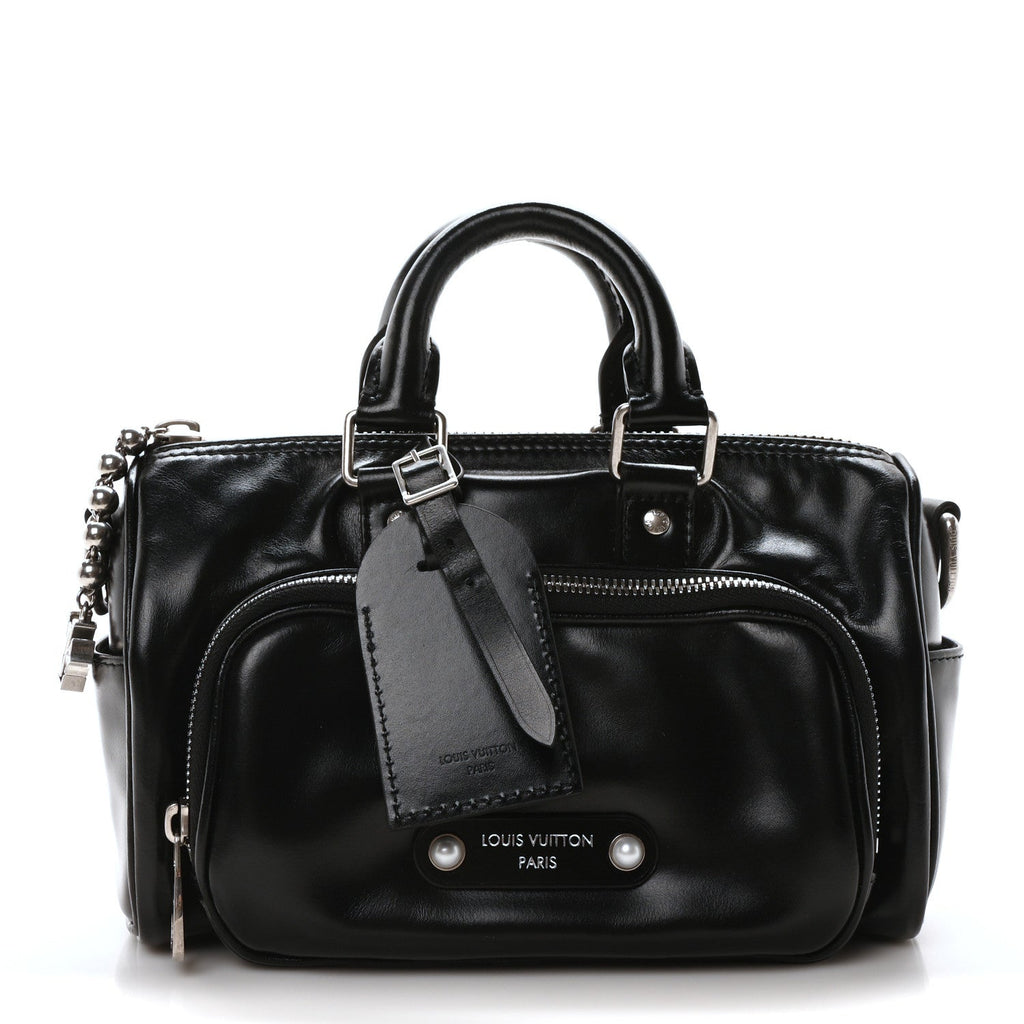 Calfskin Cargo Keepall Bandouliere 25 Black