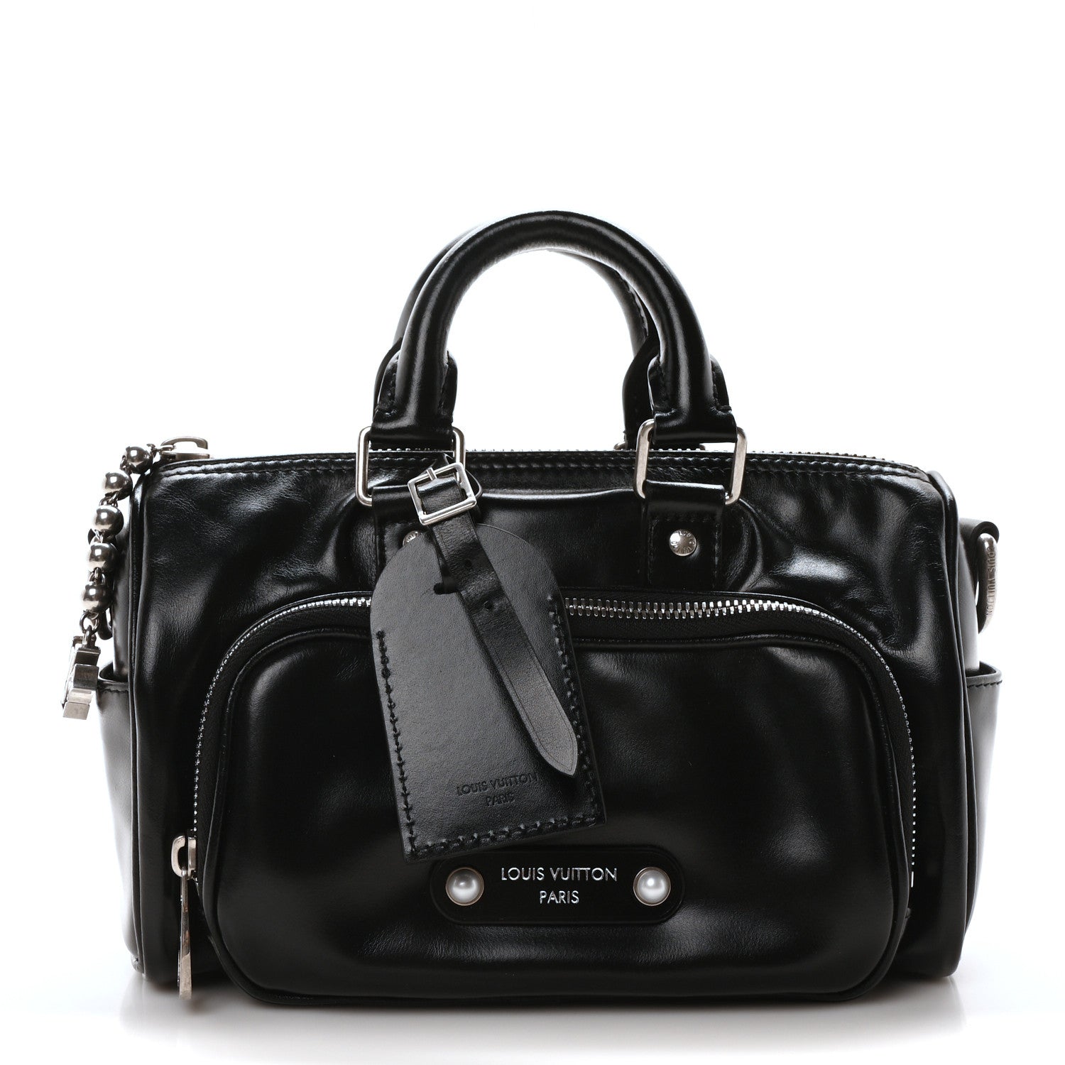 Calfskin Cargo Keepall Bandouliere 25 Black