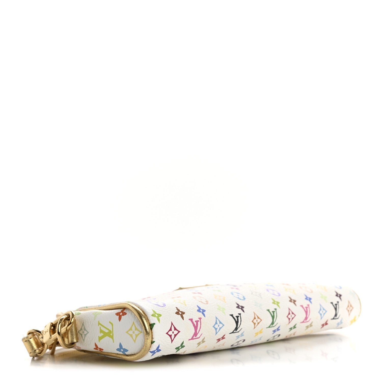Monogram Multicolor Kate Clutch White