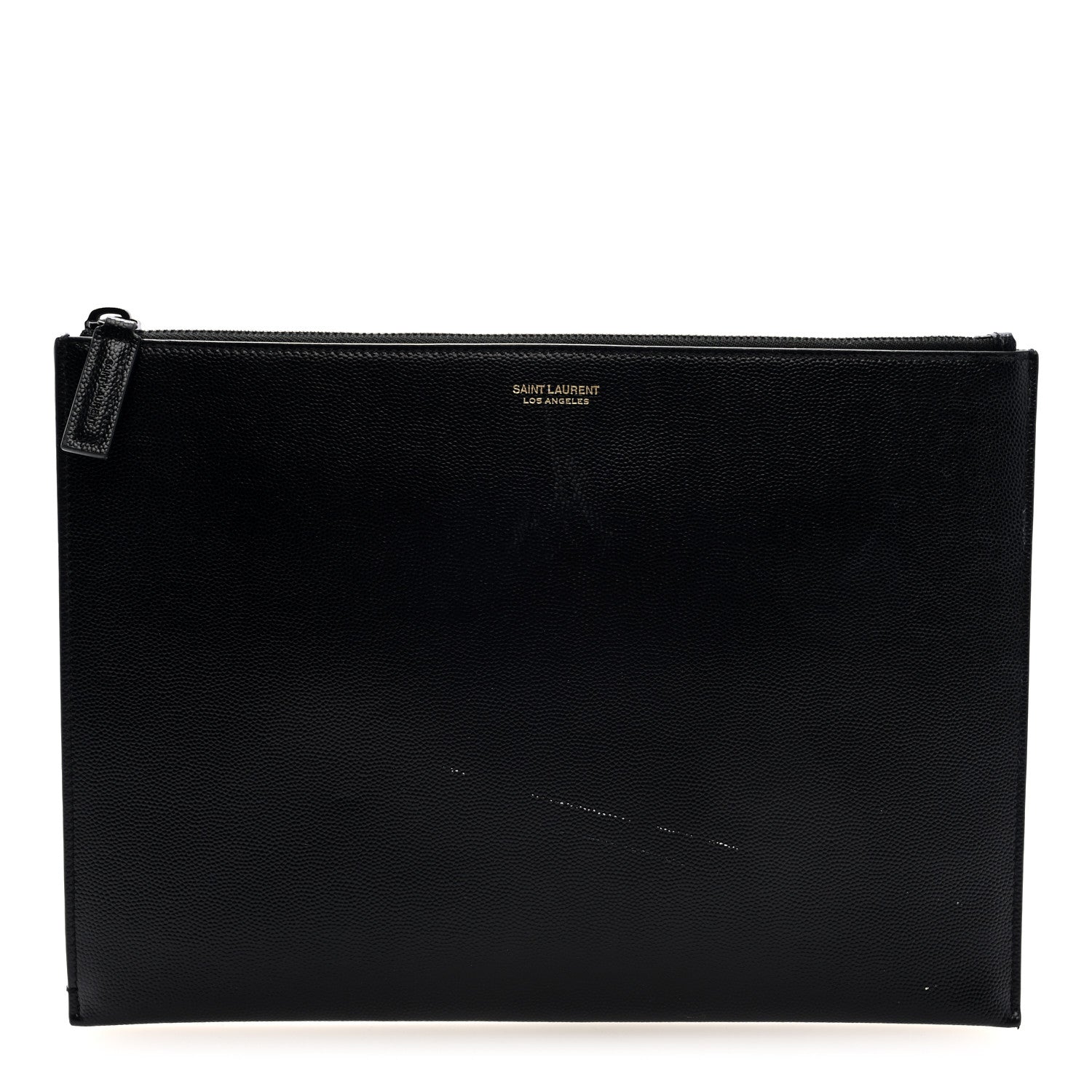 Grain de Poudre Zipped Document Holder Black