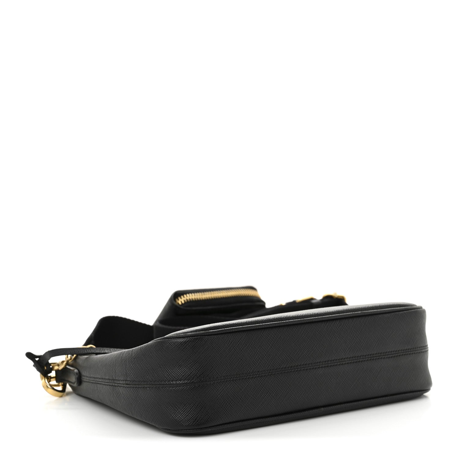 Saffiano Lux Re-Edition 2005 Shoulder Bag Black