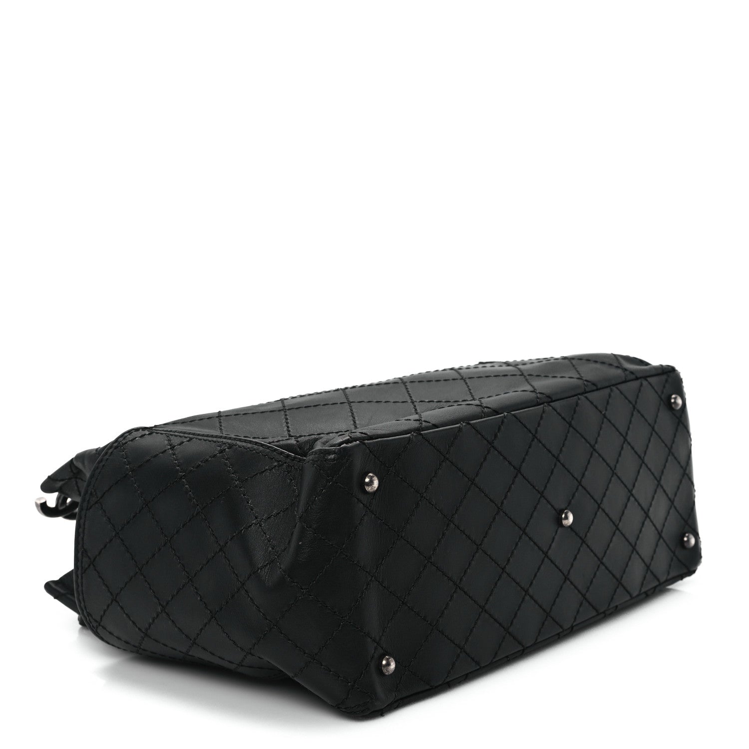 Calfskin CC Pocket Tote Black