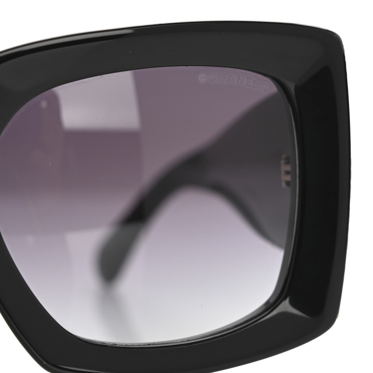 Acetate Rectangle Sunglasses 5435 Black