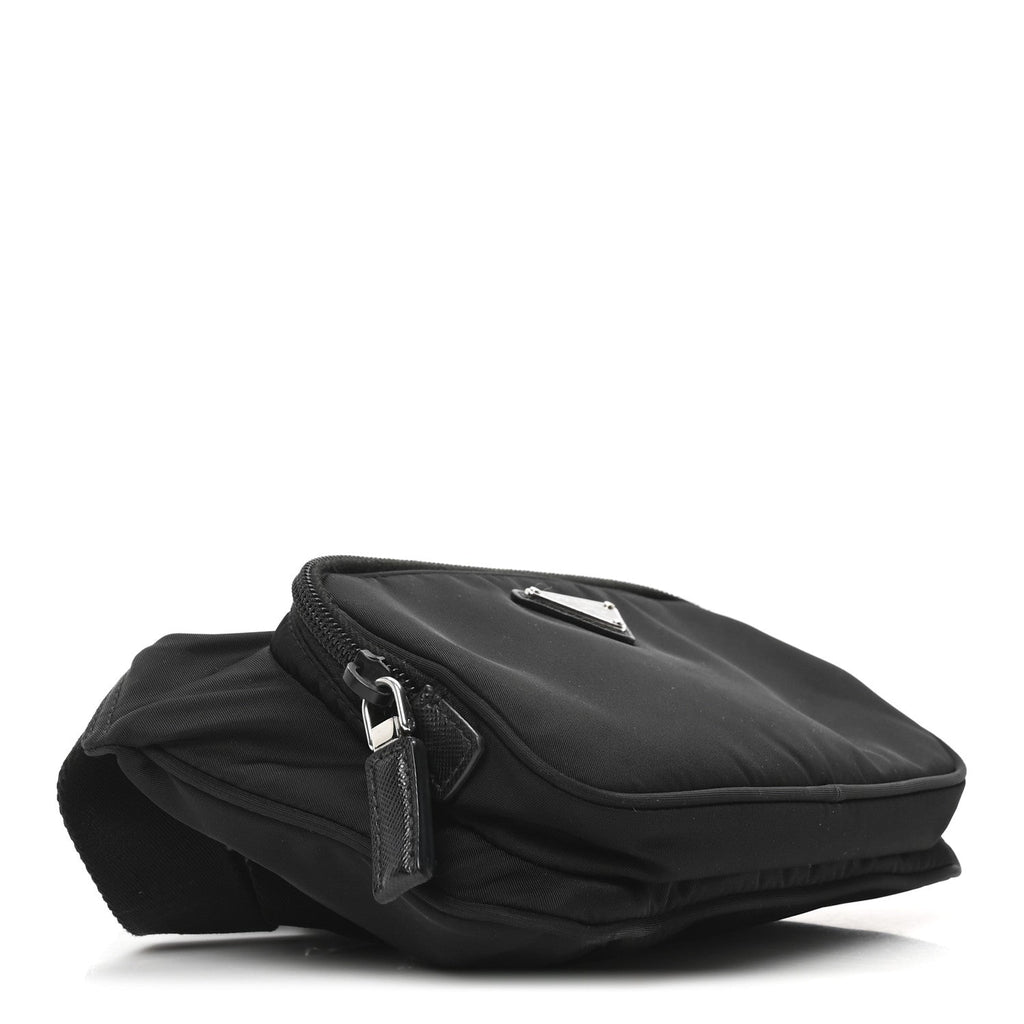 Re-Nylon Saffiano Belt Bag Black