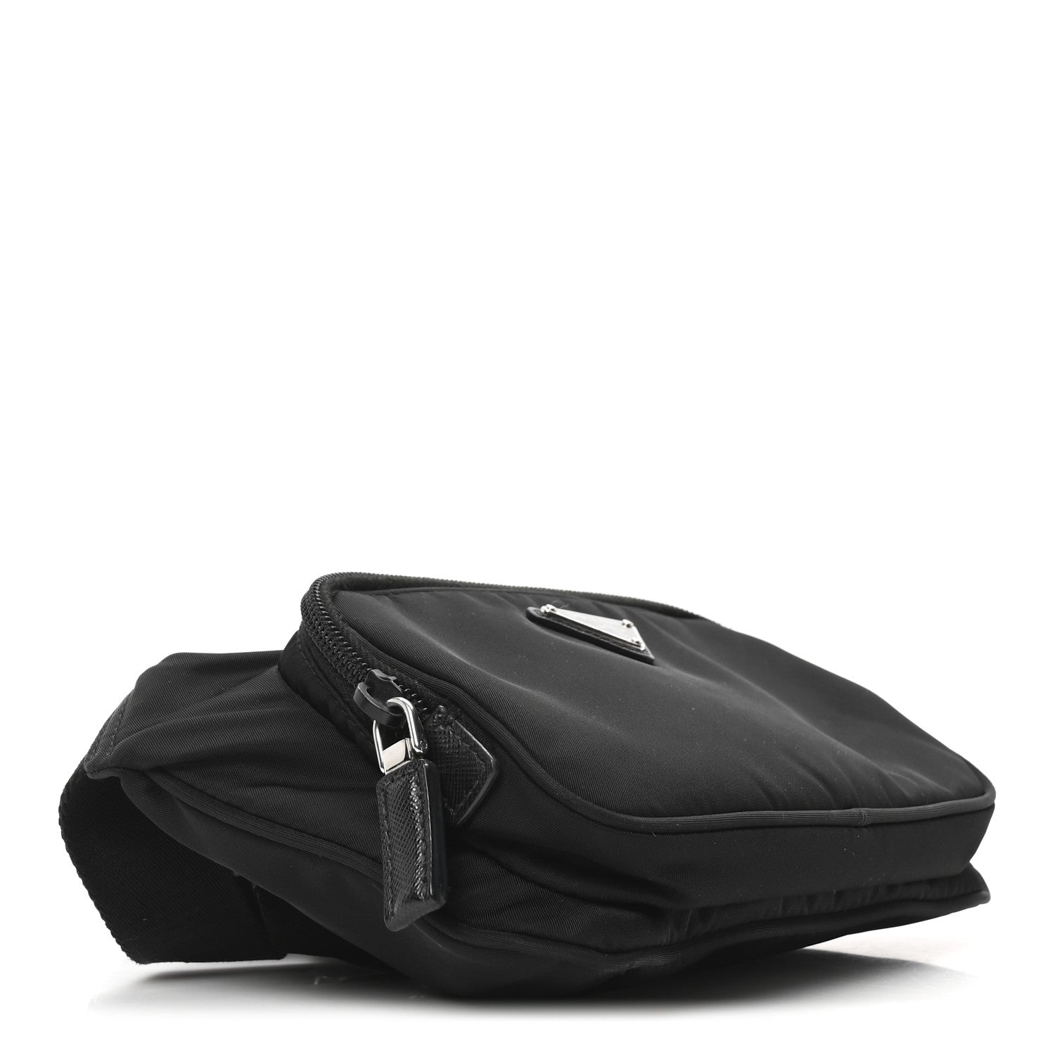 Re-Nylon Saffiano Belt Bag Black
