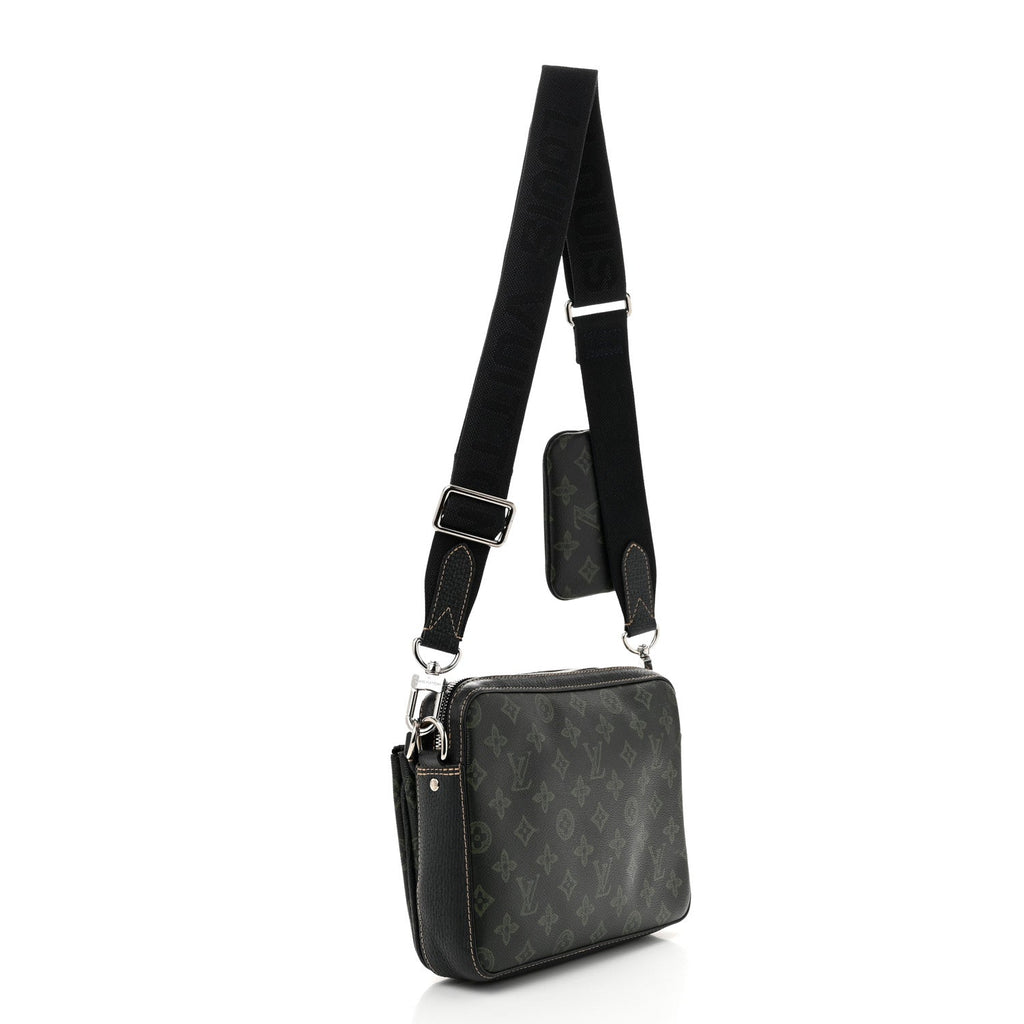 Monogram Trio Messenger Dark Green