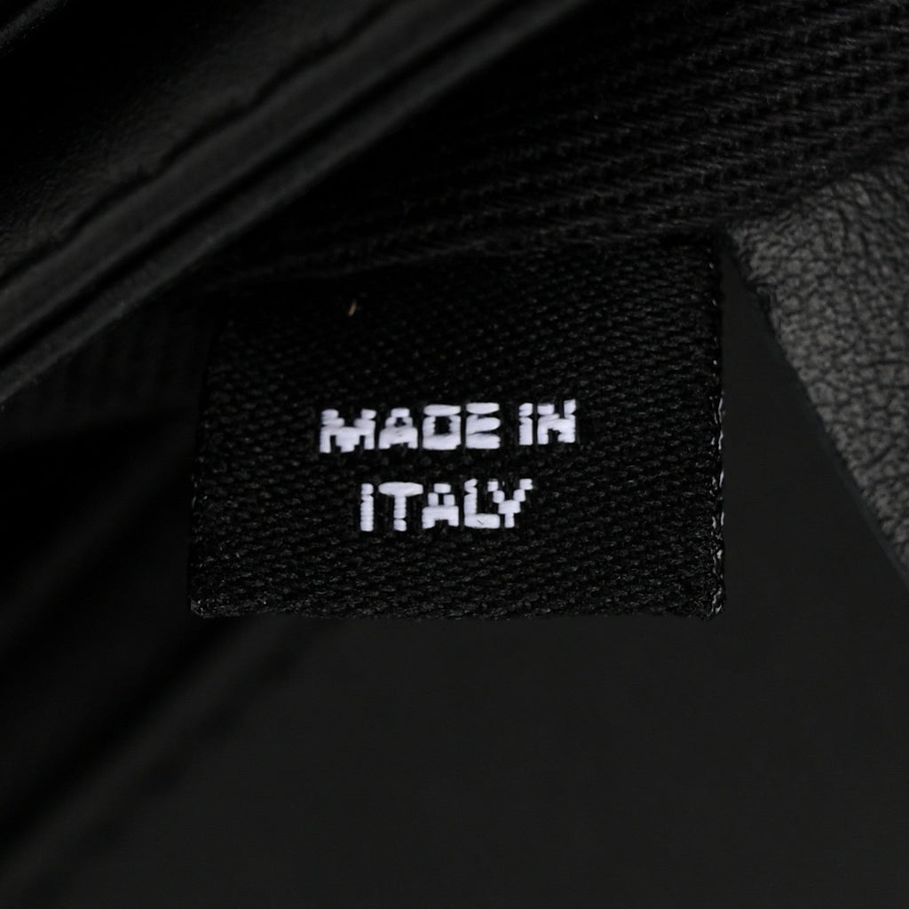 Calfskin Quilted CC Uniform Flap Belt Bag Black