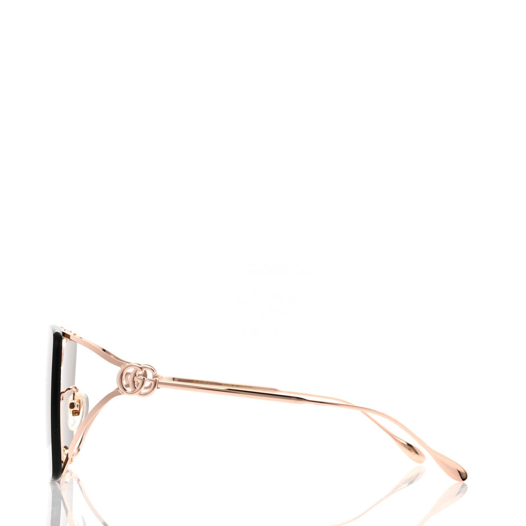 Metal Square Frame Sunglasses GG1713SA Rose Gold