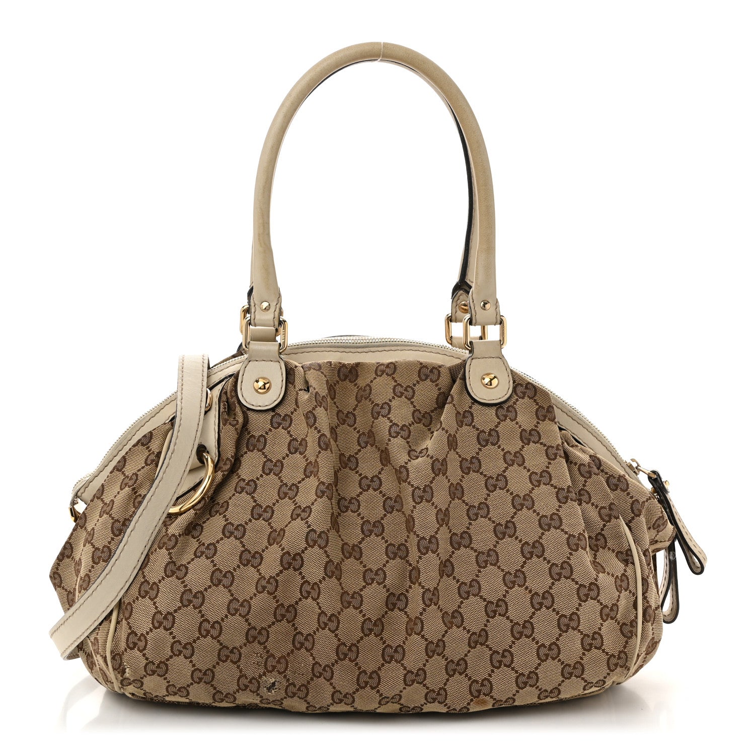 Monogram Medium Sukey Boston Bag Off White