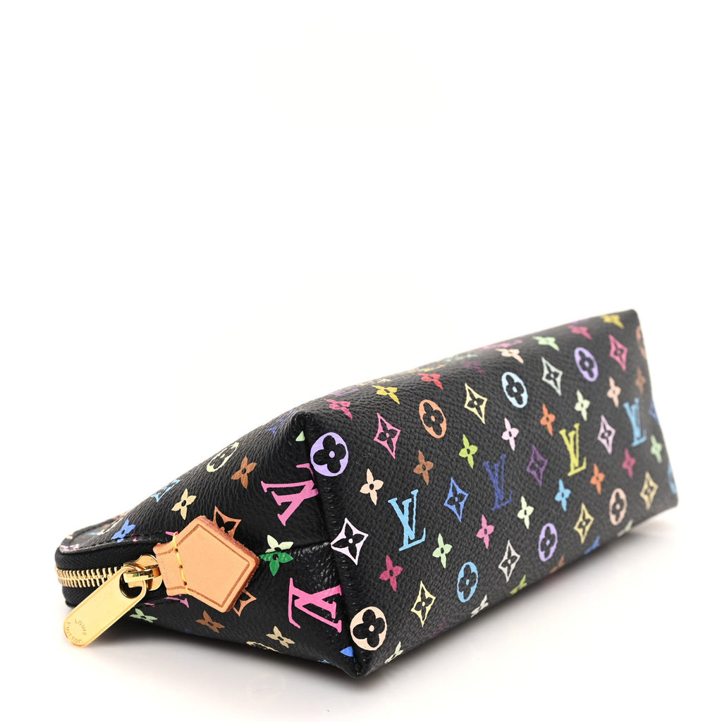 Monogram Multicolor Cosmetic Pouch Black Grenade