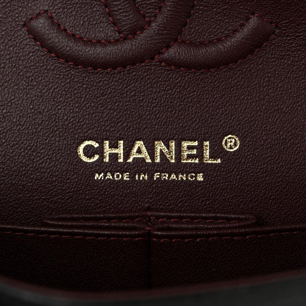 Caviar Quilted Small Double Flap Black