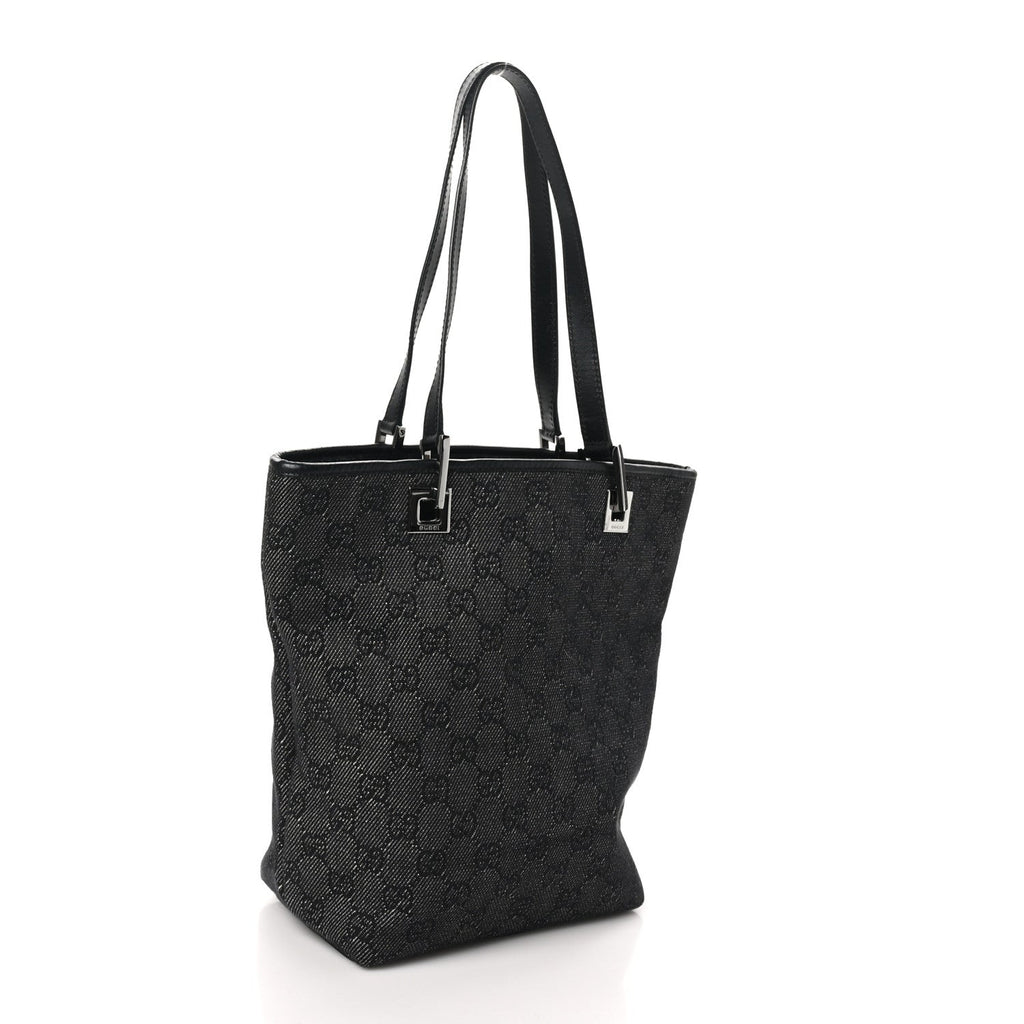 Monogram Small Bucket Tote Black