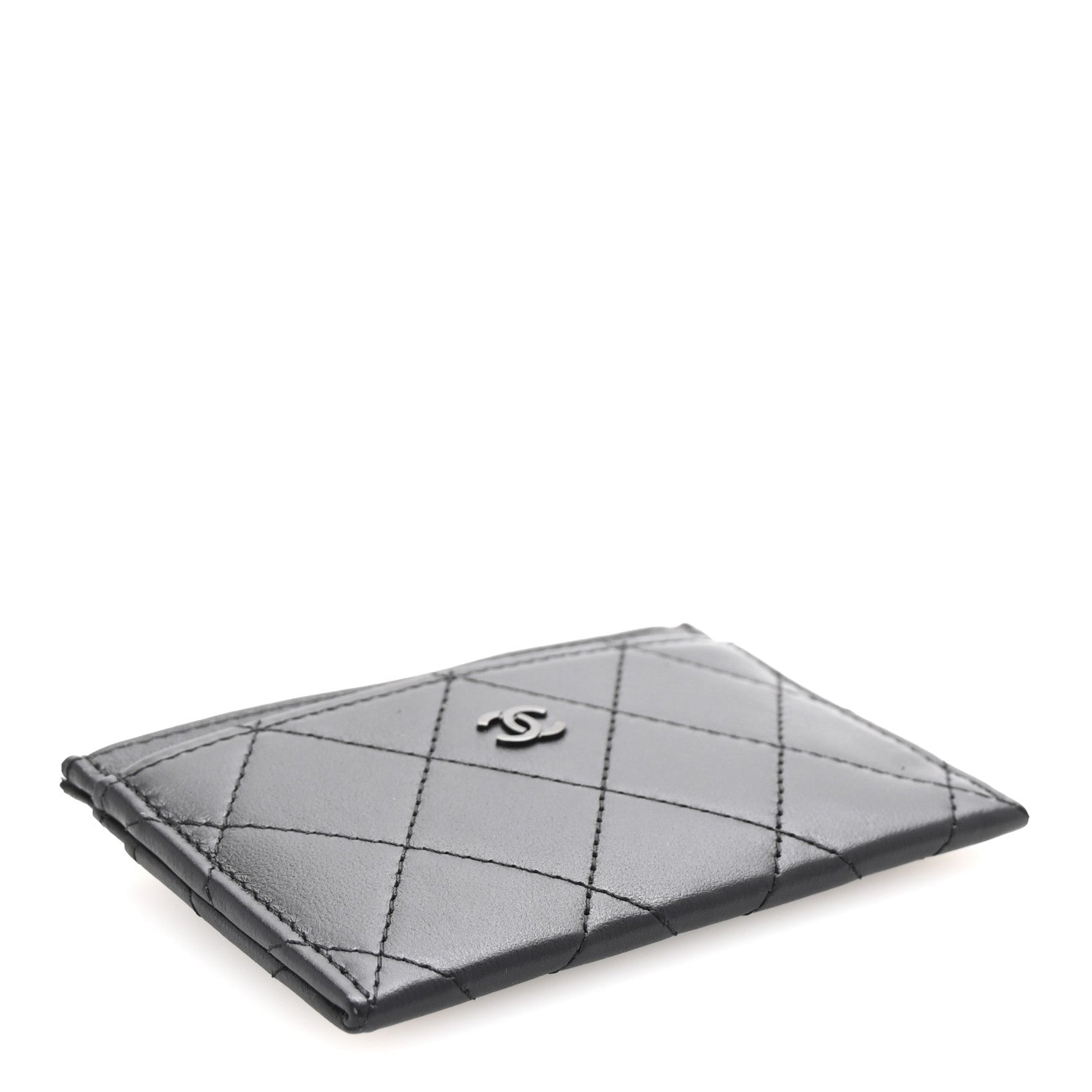 Calfskin Quilted  Holder So Black