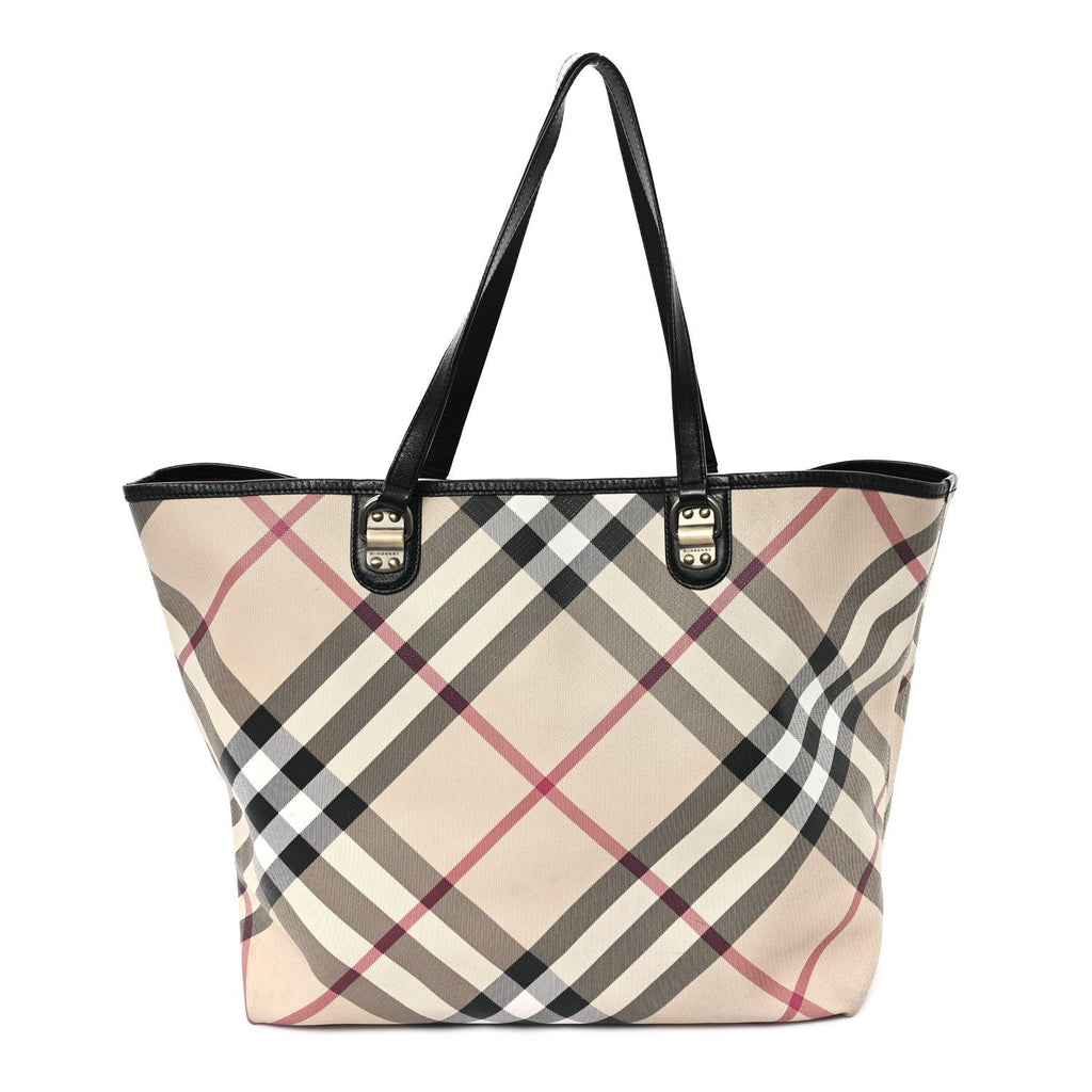 Nova Check Large Nickie Tote Black