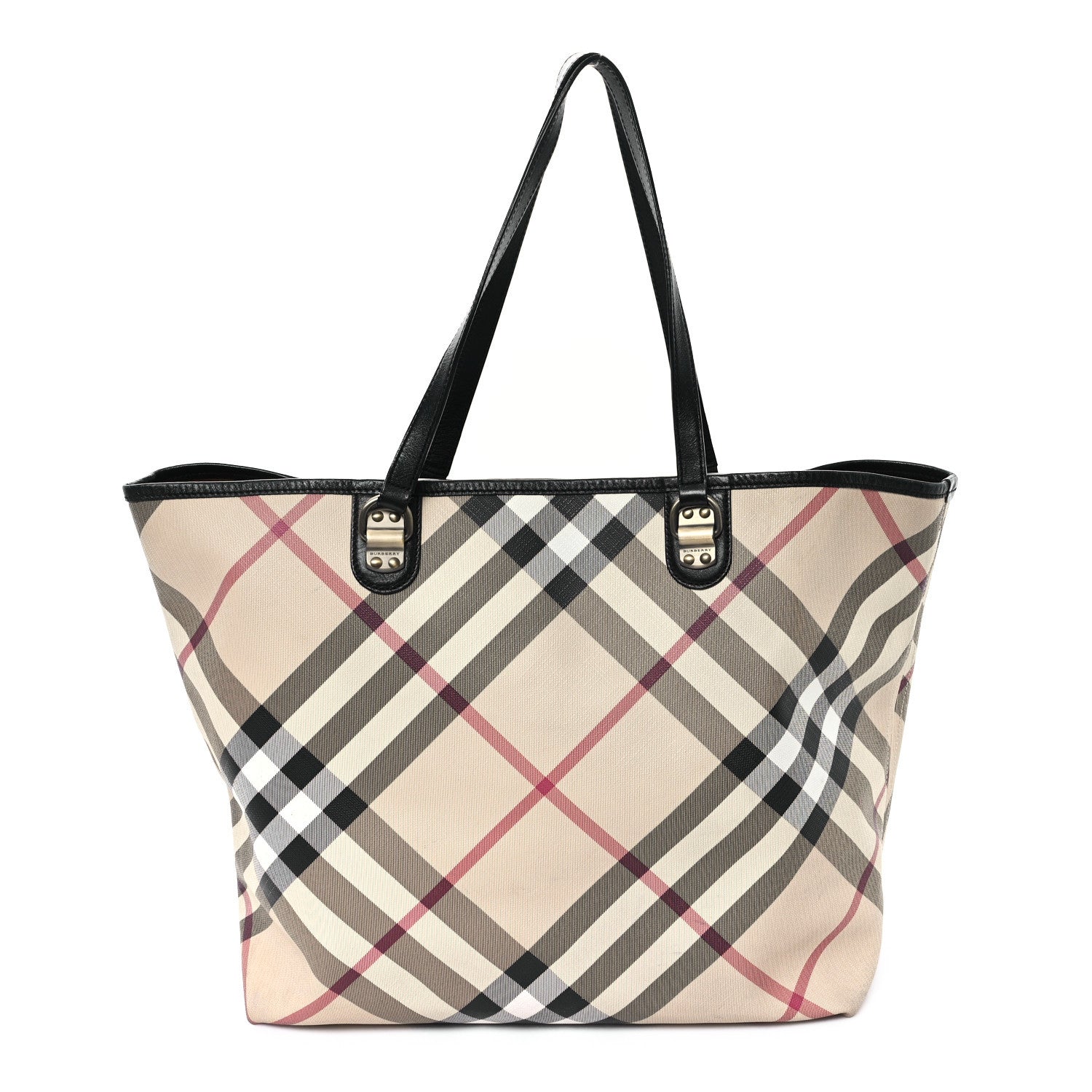 Nova Check Large Nickie Tote Black