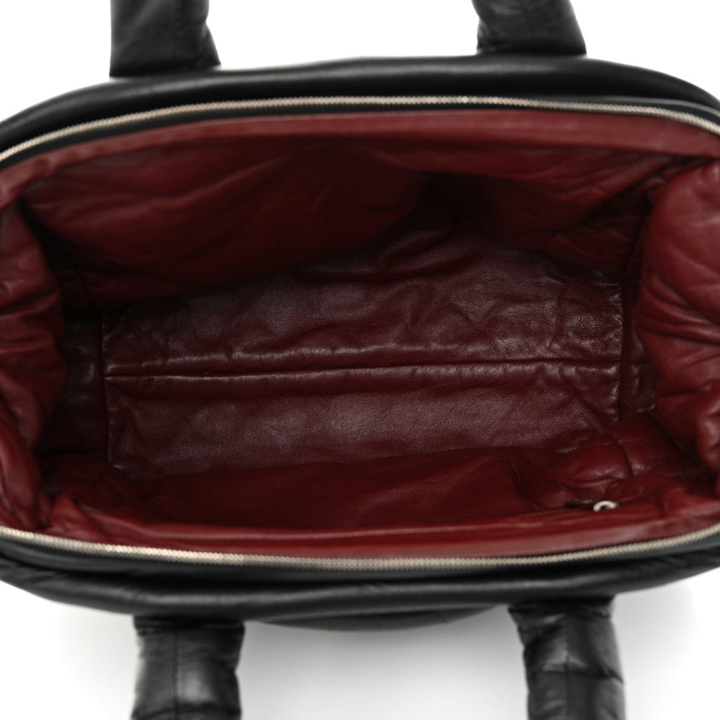 Lambskin Coco Cocoon Bowler Black