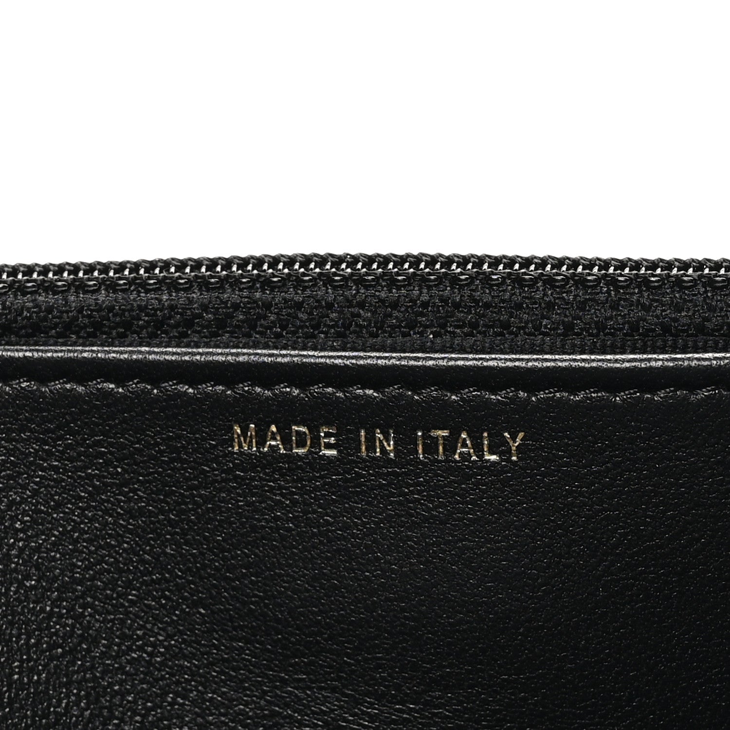 Lambskin Quilted Pearl Wallet On Chain WOC Black