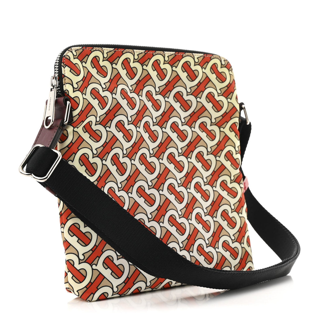 Nylon Monogram Crossbody Vermillion