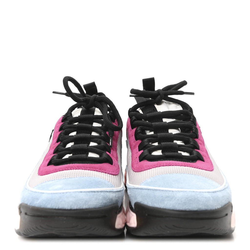 Fabric Suede CC Sneakers 40 Light Grey Light Blue Fuchsia