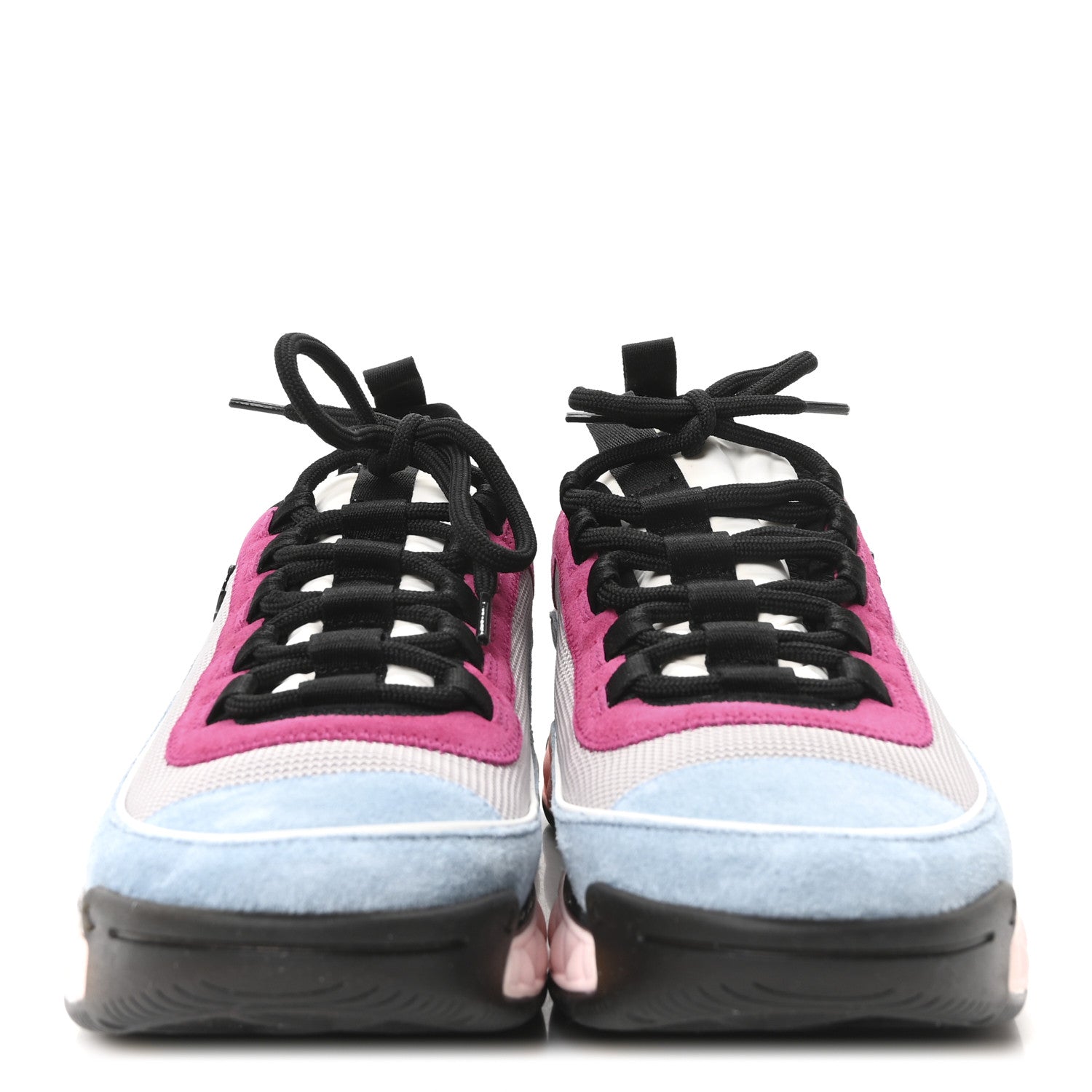 Fabric Suede CC Sneakers 40 Light Grey Light Blue Fuchsia