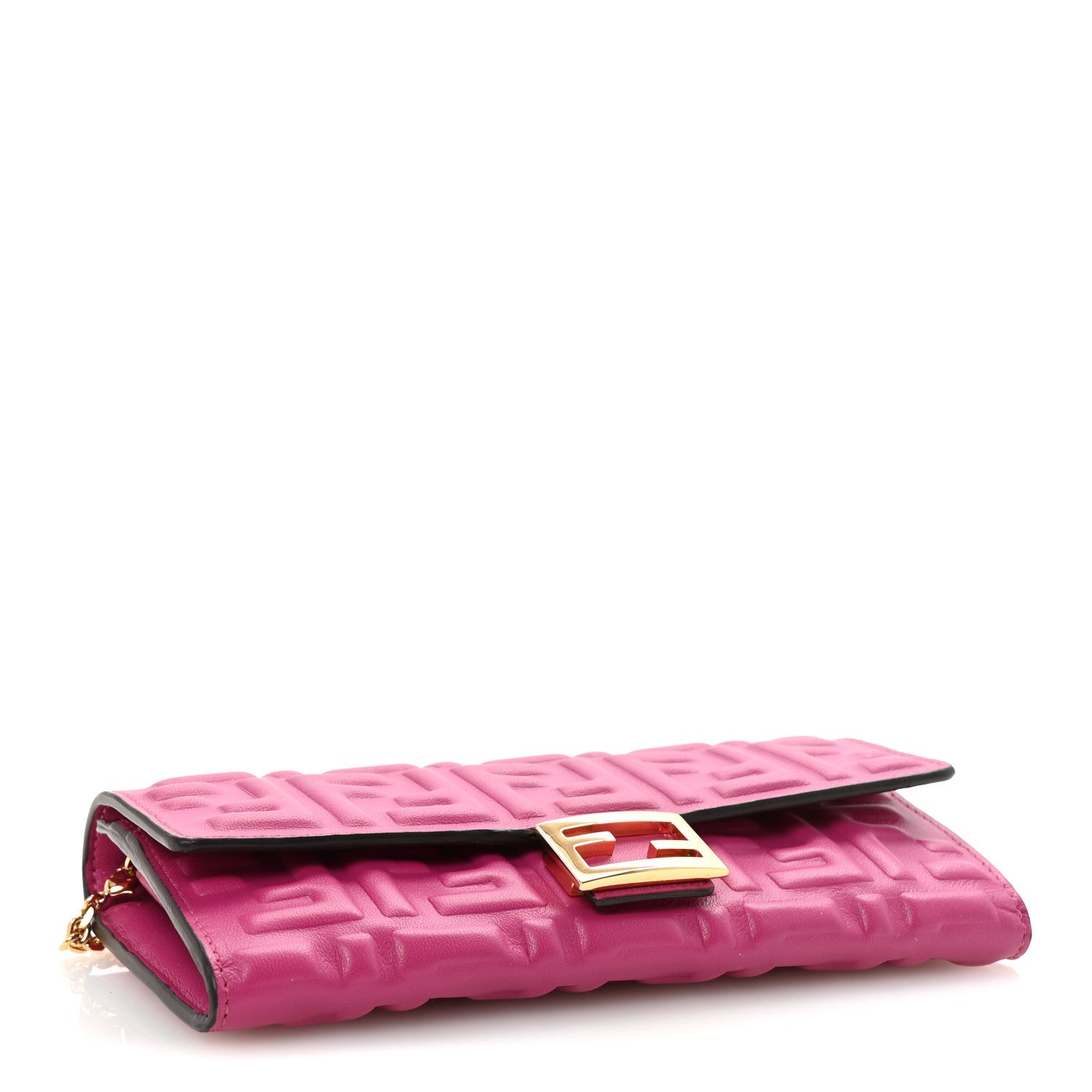 Nappa Matisse FF Embossed Continental Wallet On Chain Ciclamino Pilar