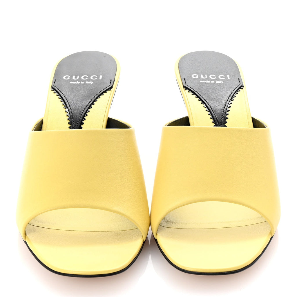 Malaga Kid Interlocking G Sandals 39.5 Banana