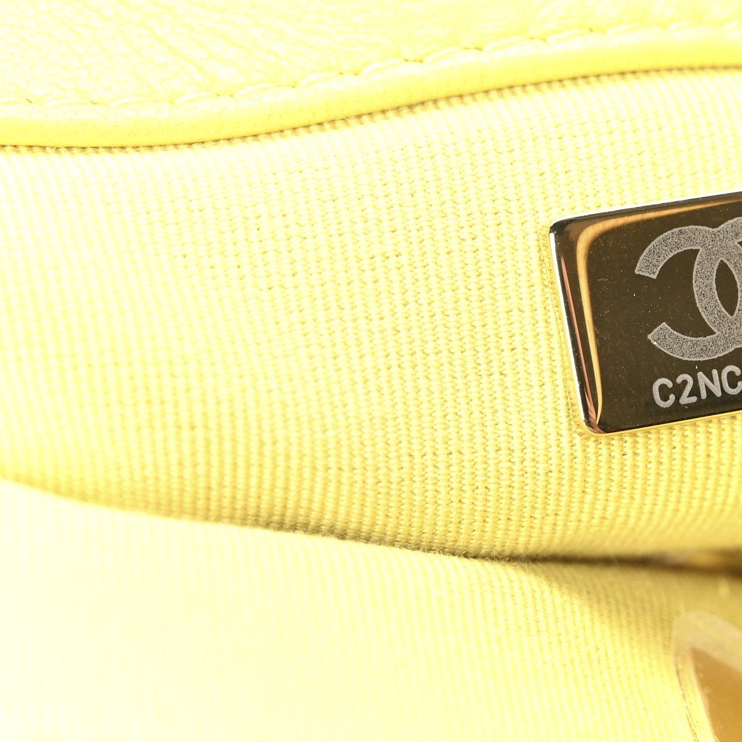 Lambskin Quilted Large Chanel 19 Flap Yellow