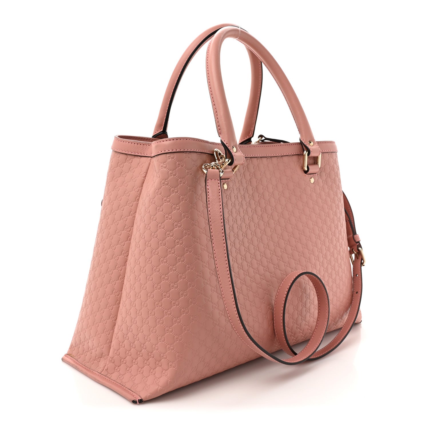 Soft Microguccissima Medium Tote Soft Pink