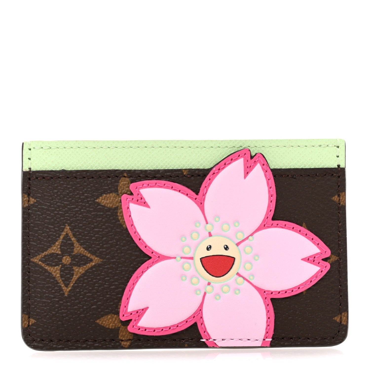 LV X TM Monogram Cherry Blossom  Holder Sakura Brown