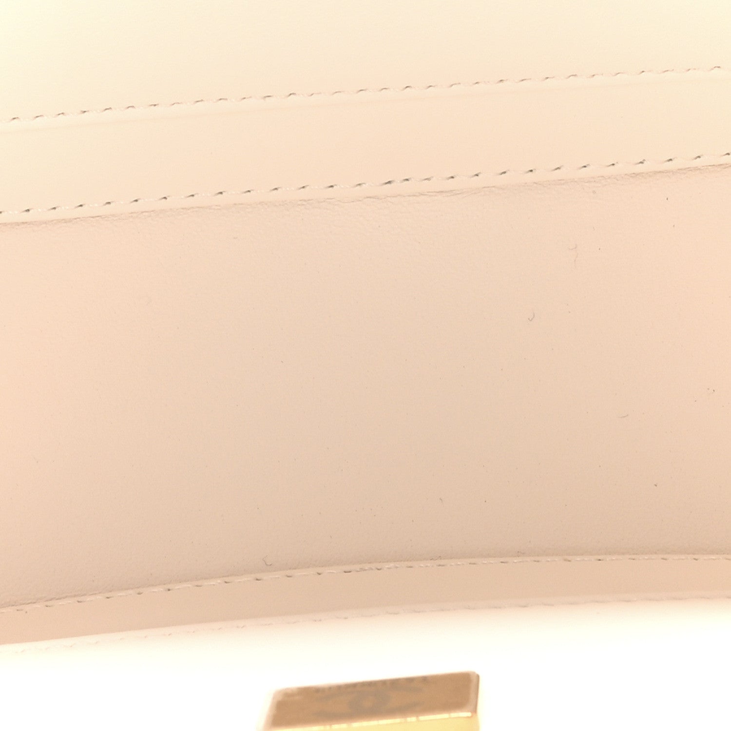 Lambskin Quilted Coco  Bag White