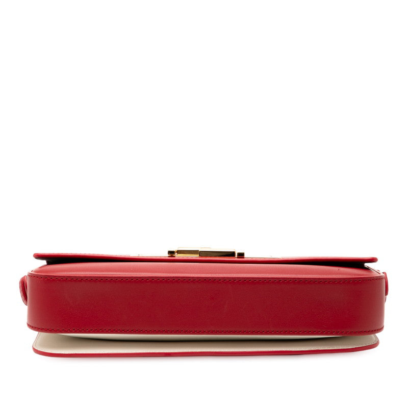 Fendi Trebucket Leather Shoulder Bag